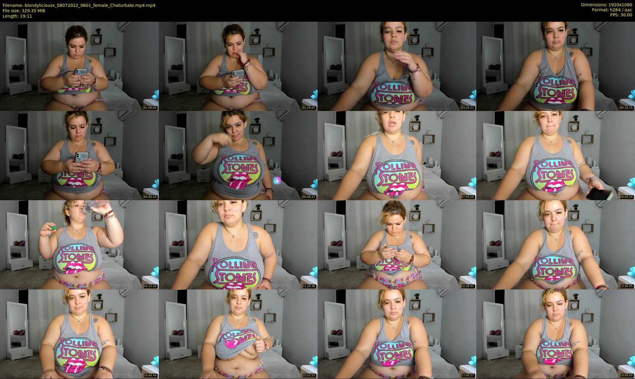 blondyliciousx — 20 minute Chaturbate female cam show recording, 1080p, Jul 8, 2022