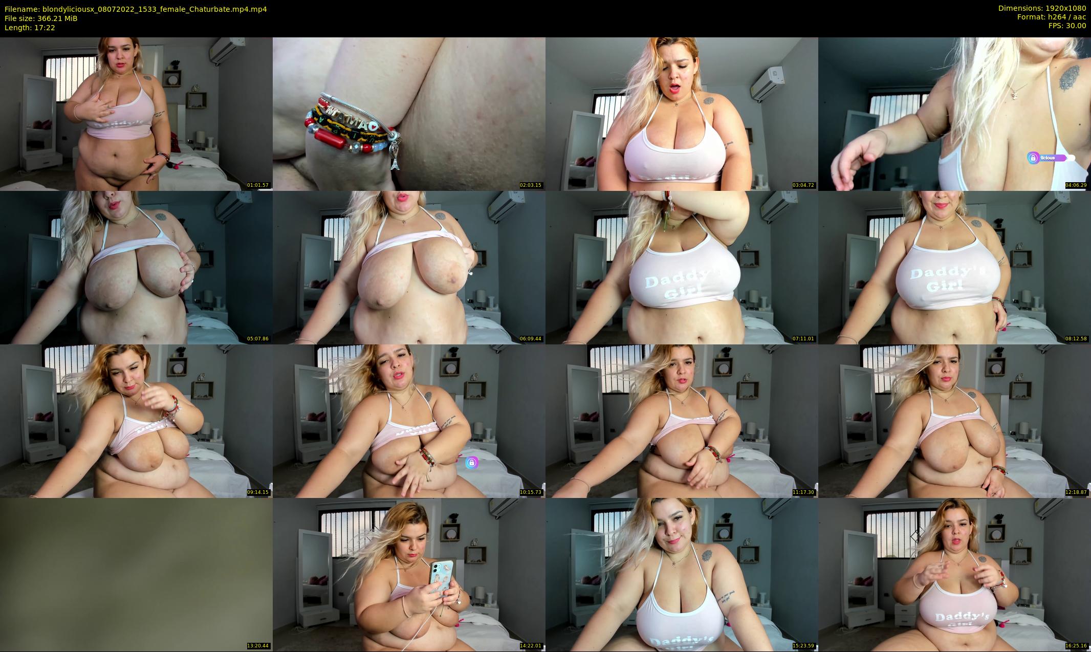 blondyliciousx — 18 minute Chaturbate female cam show recording, 1080p, Jul 8, 2022