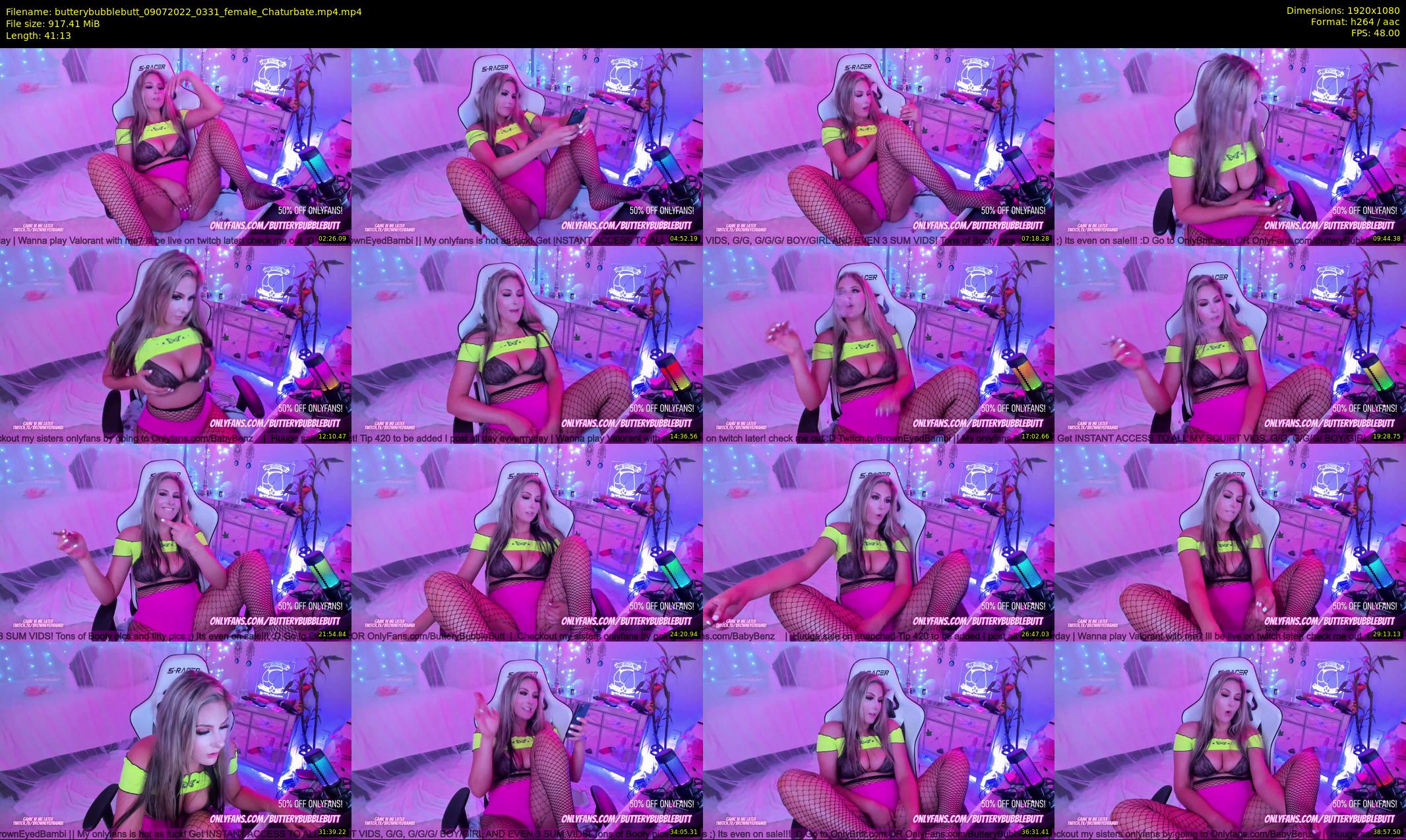 butterybubblebutt — 42 minute Chaturbate couple cam show recording, 1080p, Jul 9, 2022