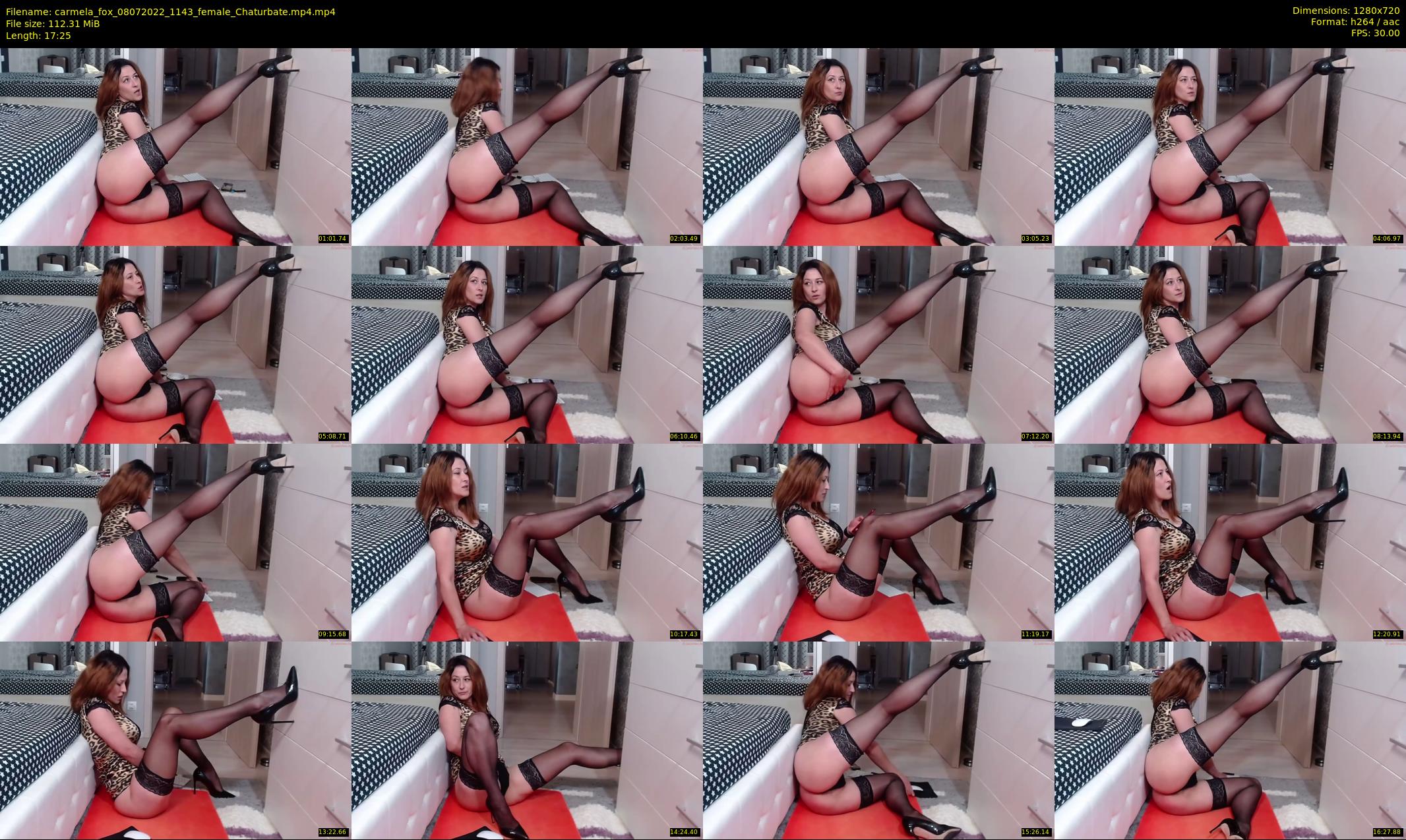 carmela_fox — 18 minute Chaturbate female cam show recording, 720p, Jul 8, 2022