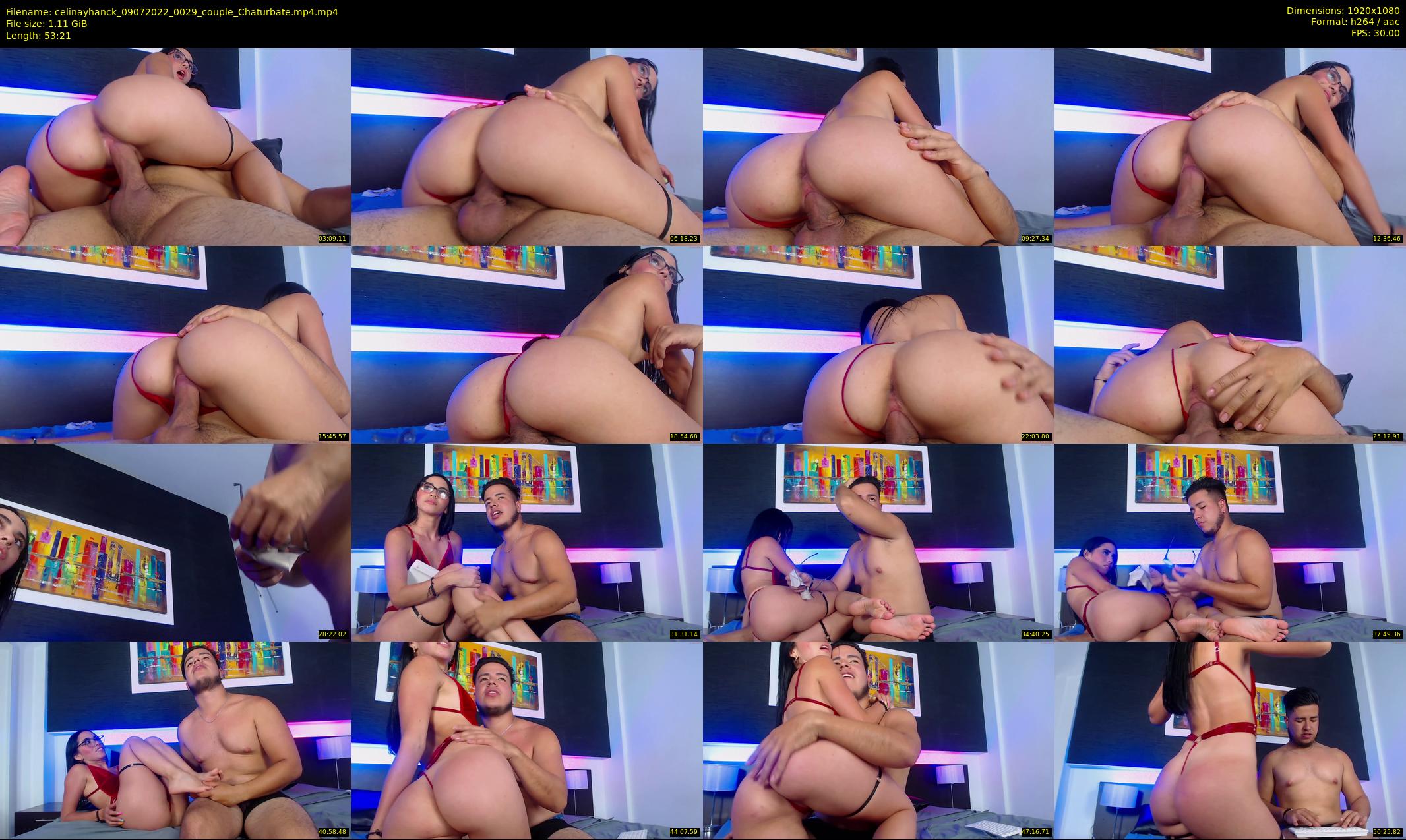 celinayhanck — 54 minute Chaturbate couple cam show recording, 1080p, Jul 9, 2022
