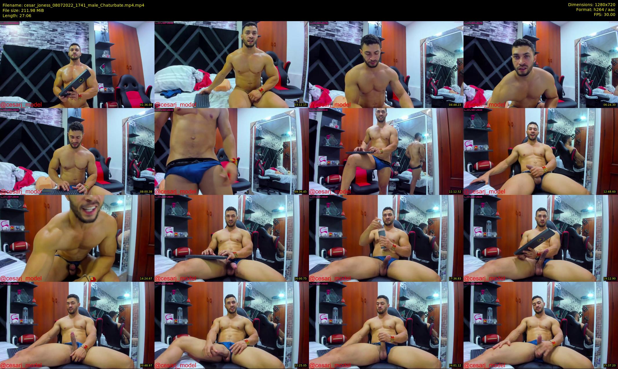 cesar_joness — 28 minute Chaturbate male cam show recording, 720p, Jul 8, 2022