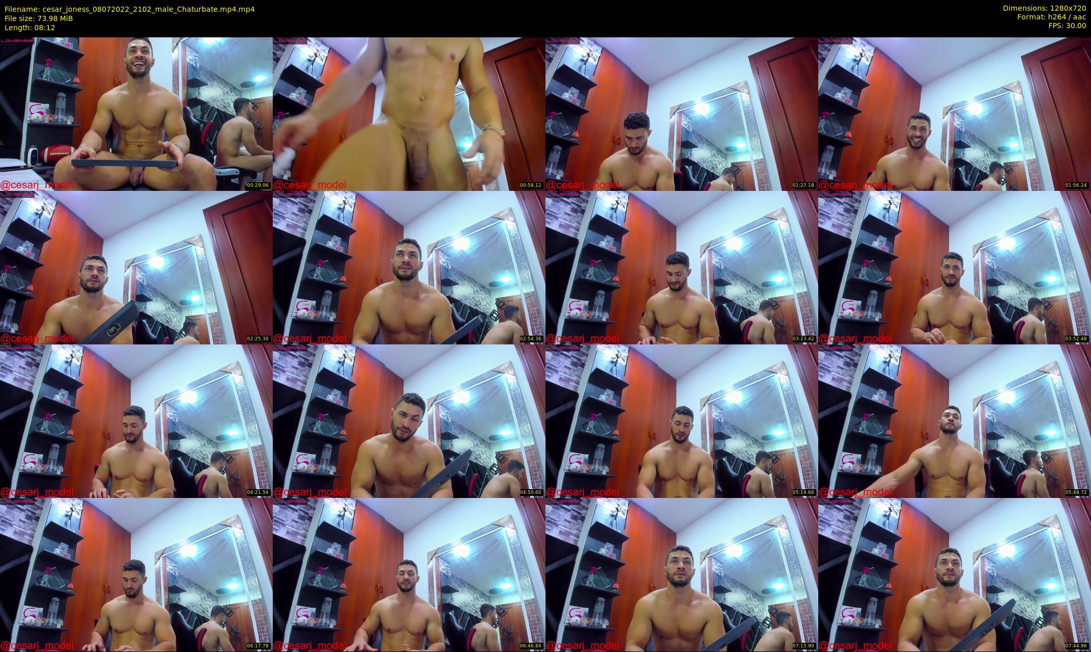 cesar_joness — 9 minute Chaturbate male cam show recording, 720p, Jul 8, 2022