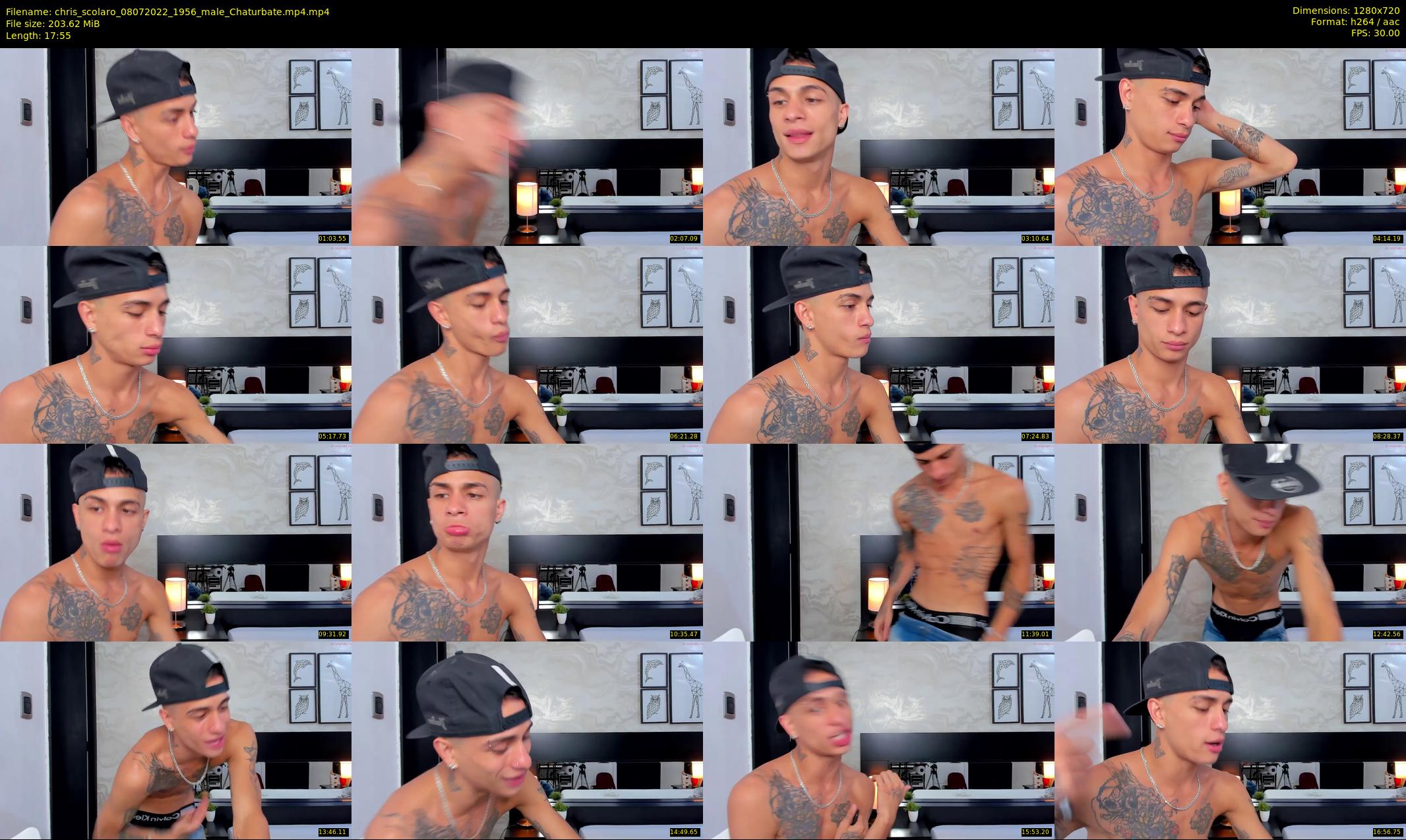 chris_scolaro — 18 minute Chaturbate male cam show recording, 720p, Jul 8, 2022