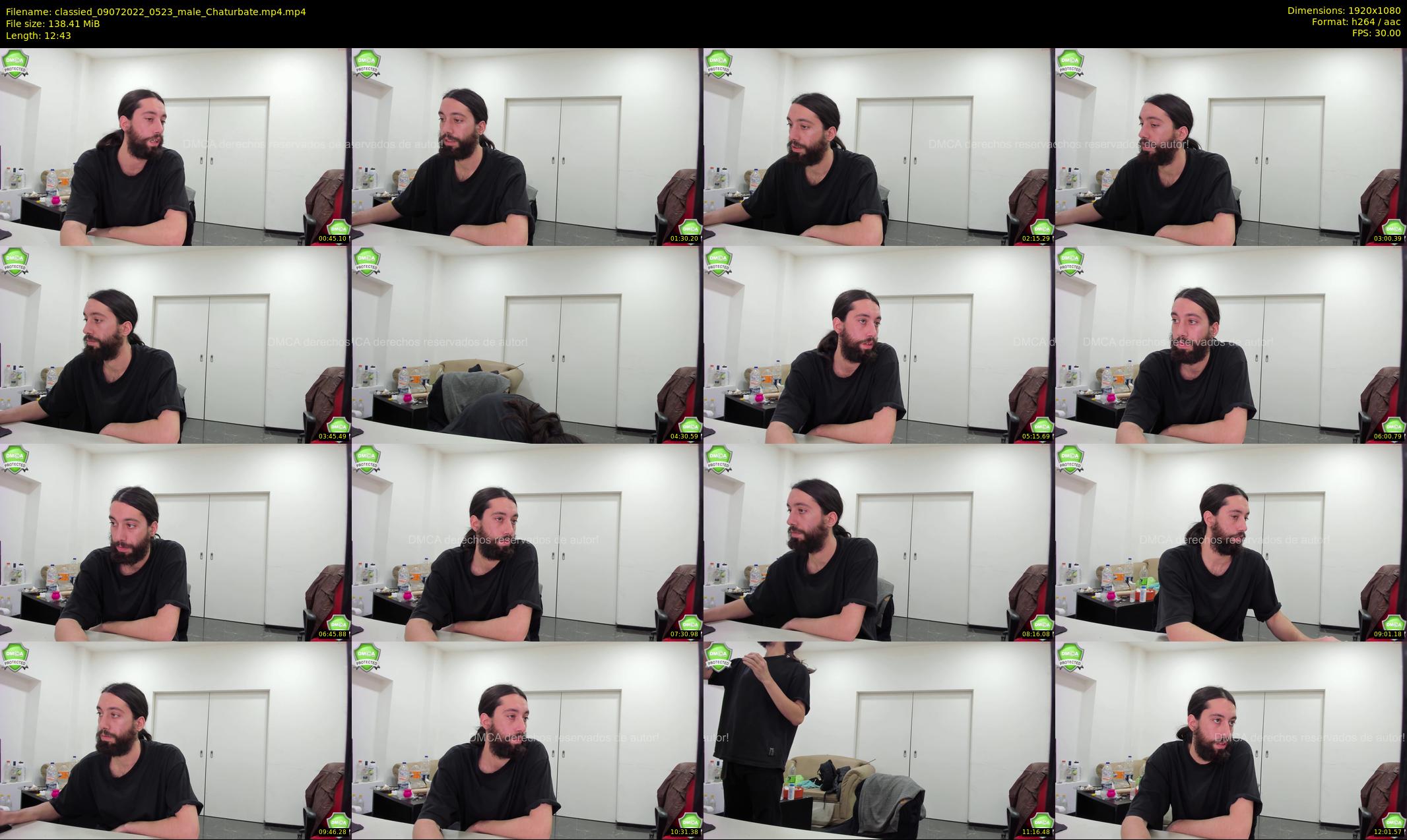 classied — 13 minute Chaturbate male cam show recording, 1080p, Jul 9, 2022