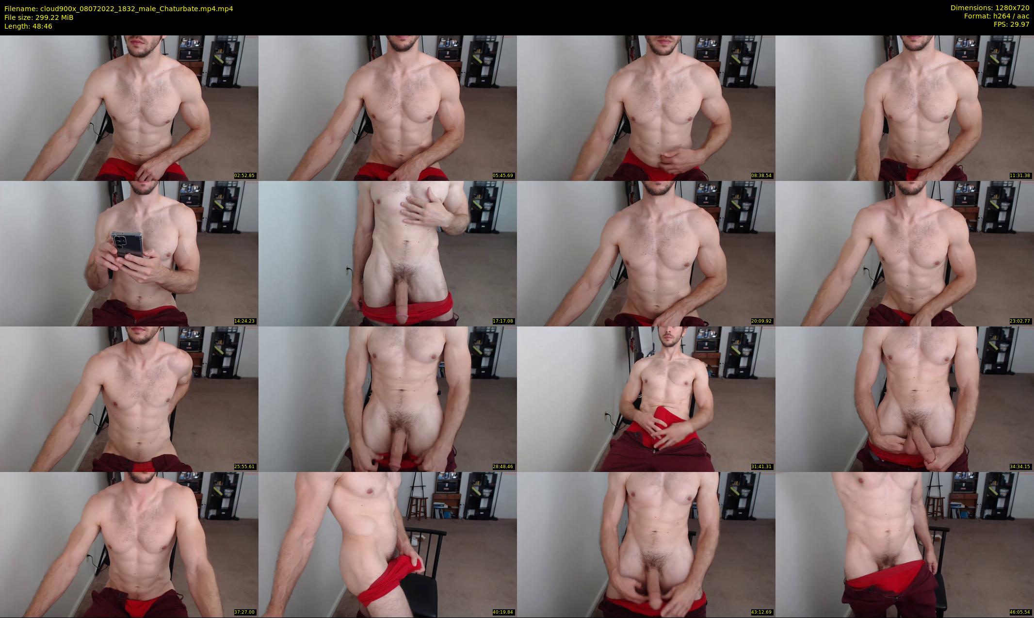 cloud900x — 49 minute Chaturbate male cam show recording, 720p, Jul 8, 2022