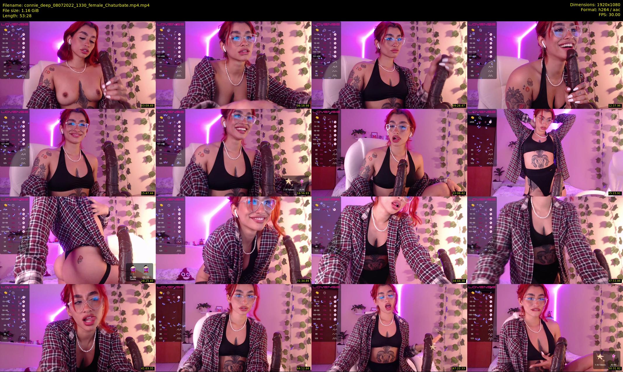 connie_deep — 54 minute Chaturbate female cam show recording, 1080p, Jul 8, 2022