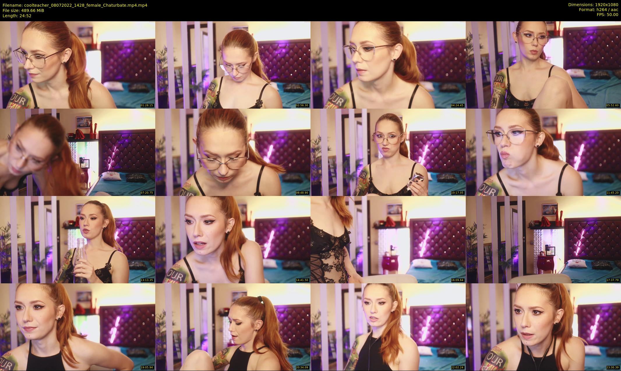 coolteacher — 25 minute Chaturbate female cam show recording, 1080p, Jul 8, 2022