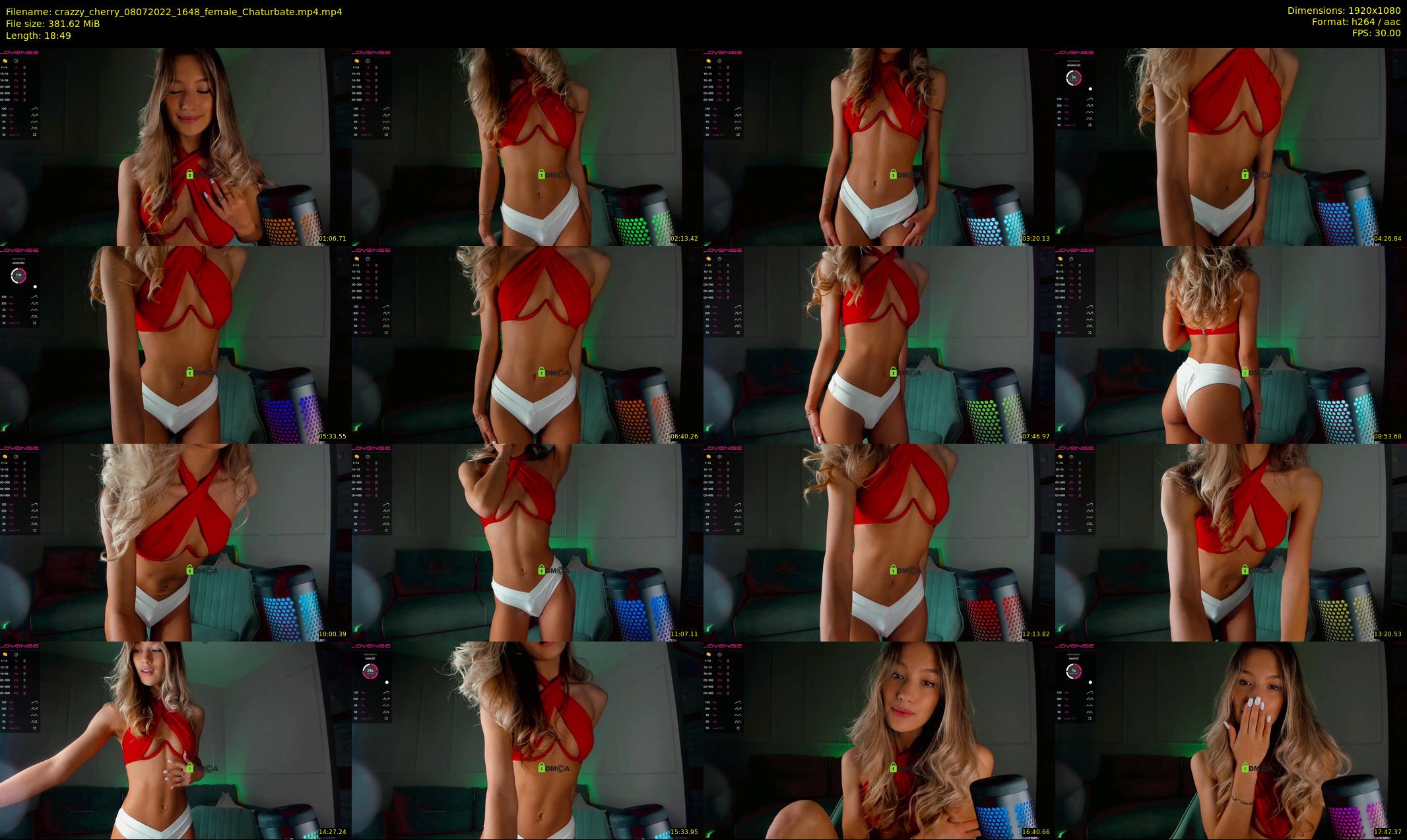 crazzy_cherry — 19 minute Chaturbate female cam show recording, 1080p, Jul 8, 2022