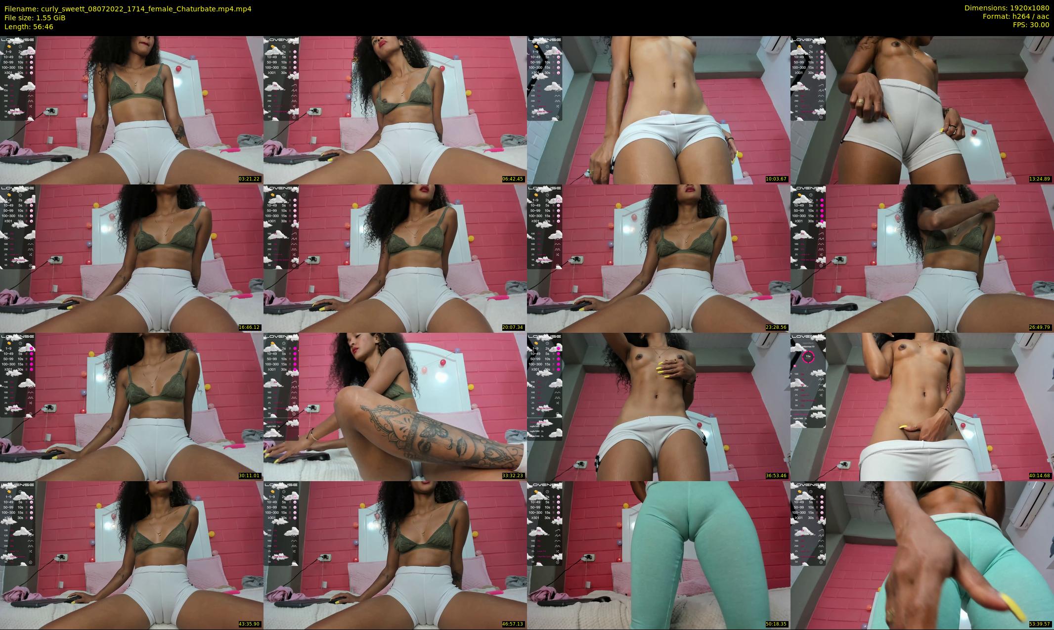 curly_sweett — 57 minute Chaturbate female cam show recording, 1080p, Jul 8, 2022