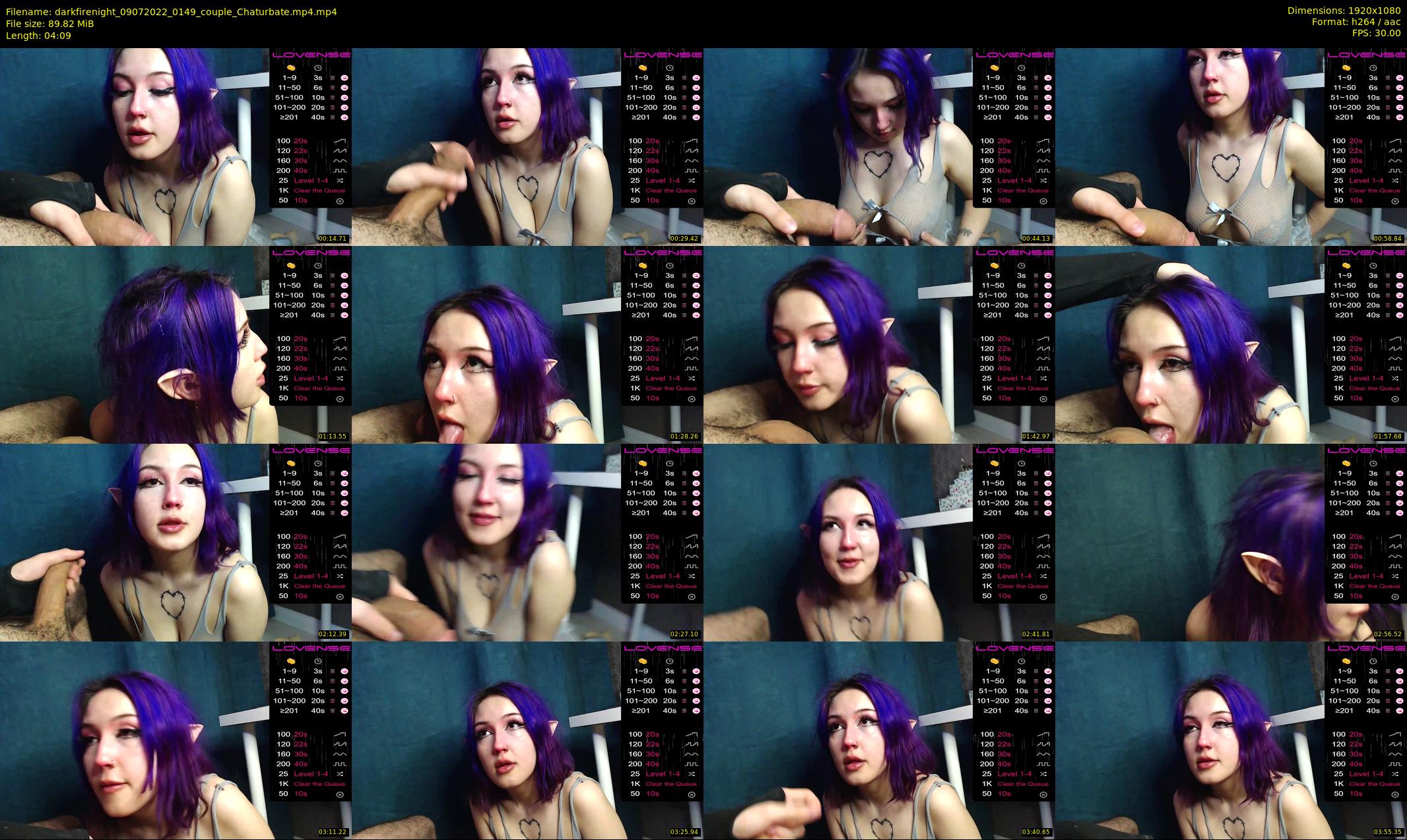 darkfirenight — 5 minute Chaturbate couple cam show recording, 1080p, Jul 9, 2022