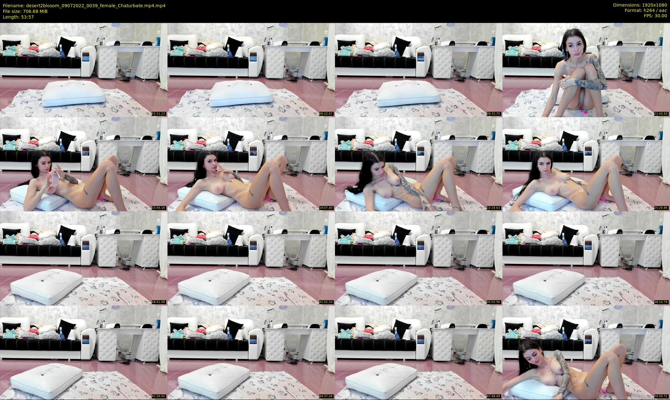 desert2blosom — 54 minute Chaturbate female cam show recording, 1080p, Jul 9, 2022
