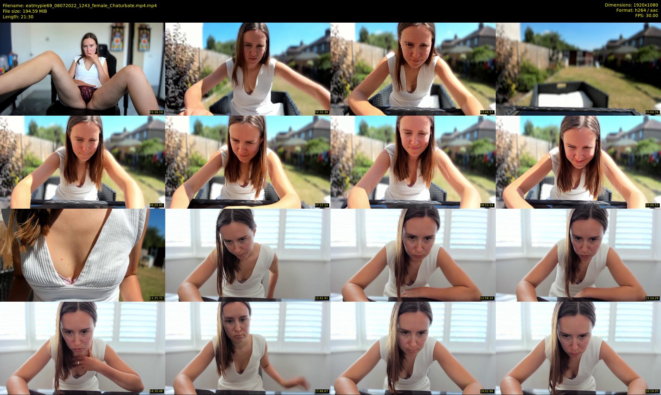 eatmypie69 — 22 minute Chaturbate female cam show recording, 1080p, Jul 8, 2022