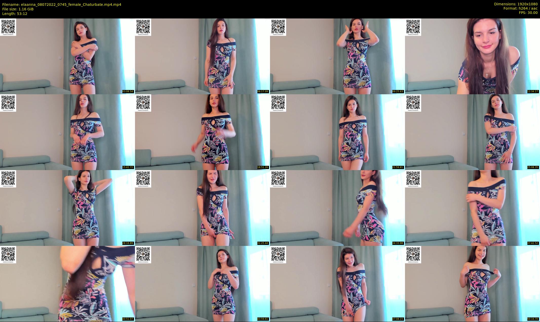 elaanna — 54 minute Chaturbate female cam show recording, 1080p, Jul 8, 2022