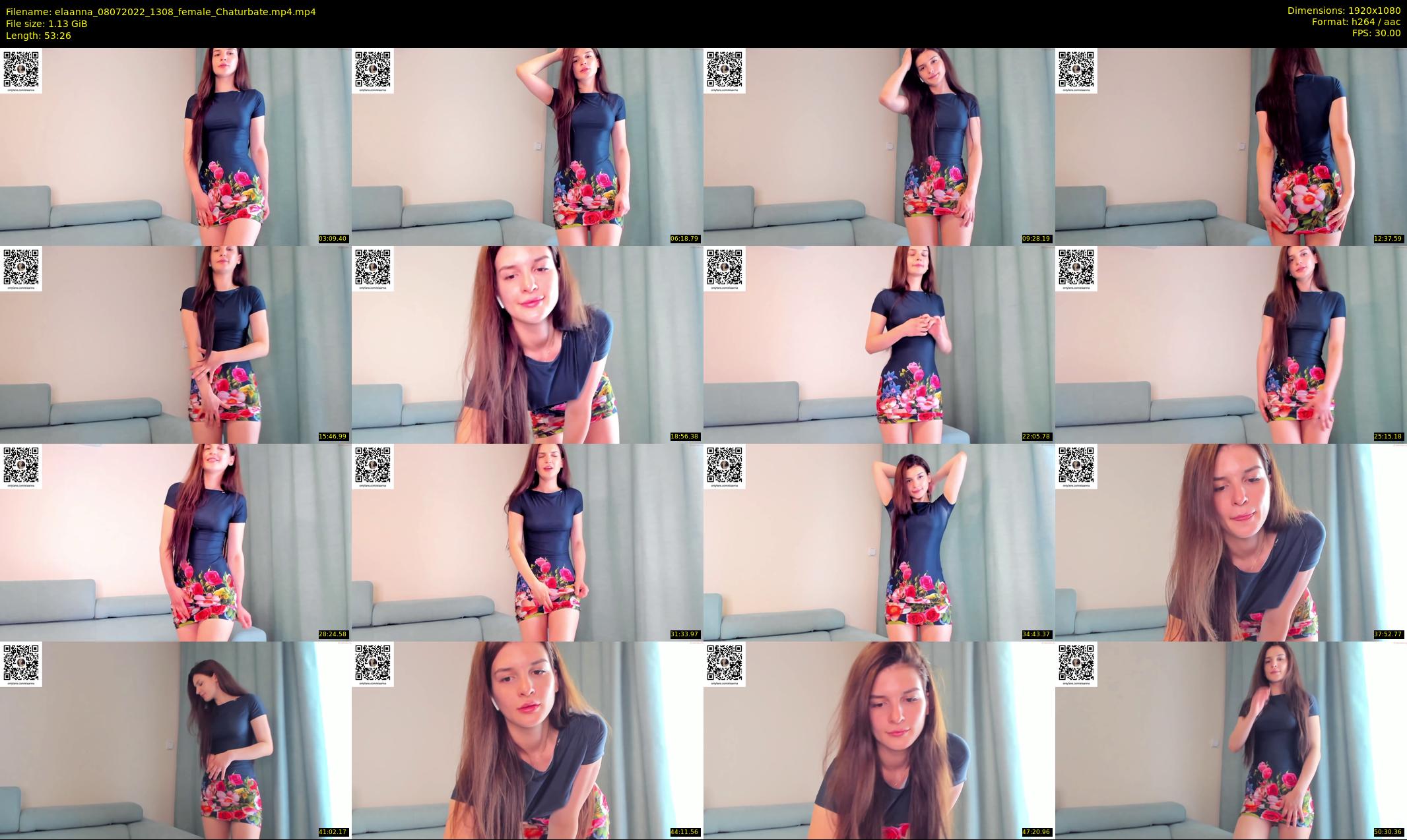elaanna — 54 minute Chaturbate female cam show recording, 1080p, Jul 8, 2022