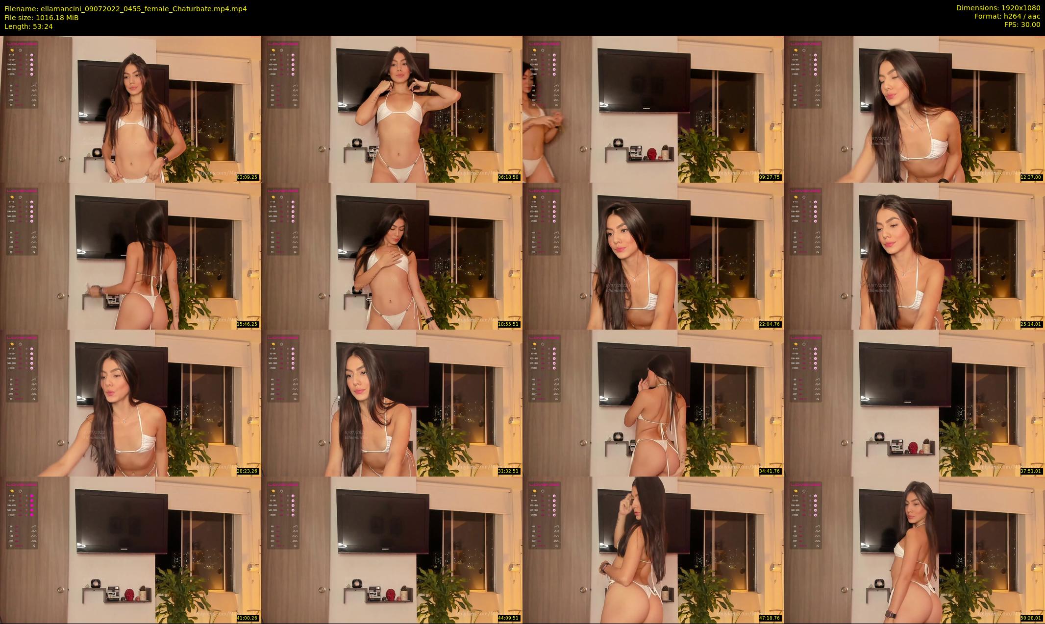 ellamancini — 54 minute Chaturbate female cam show recording, 1080p, Jul 9, 2022