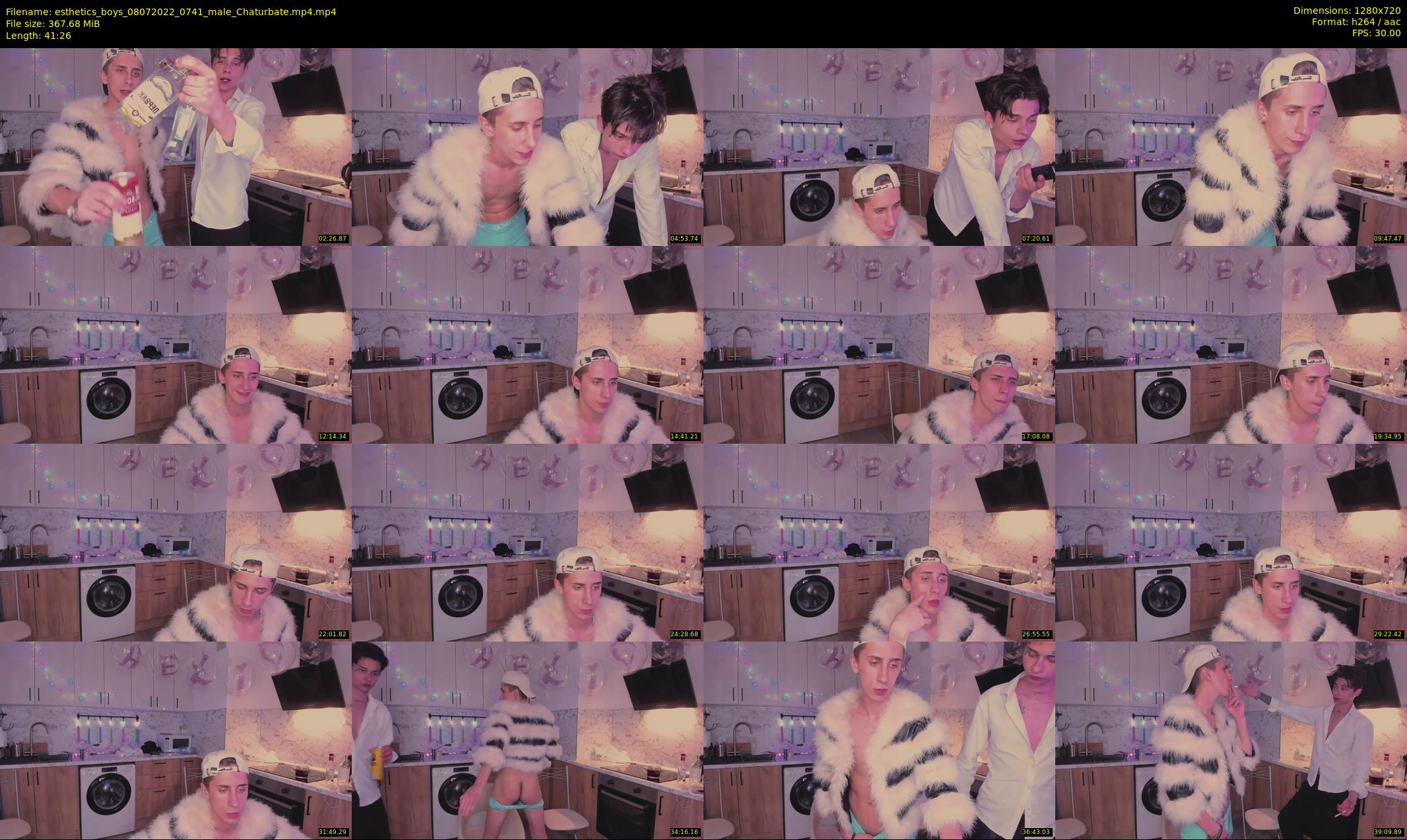 esthetics_boys — 42 minute Chaturbate male cam show recording, 720p, Jul 8, 2022