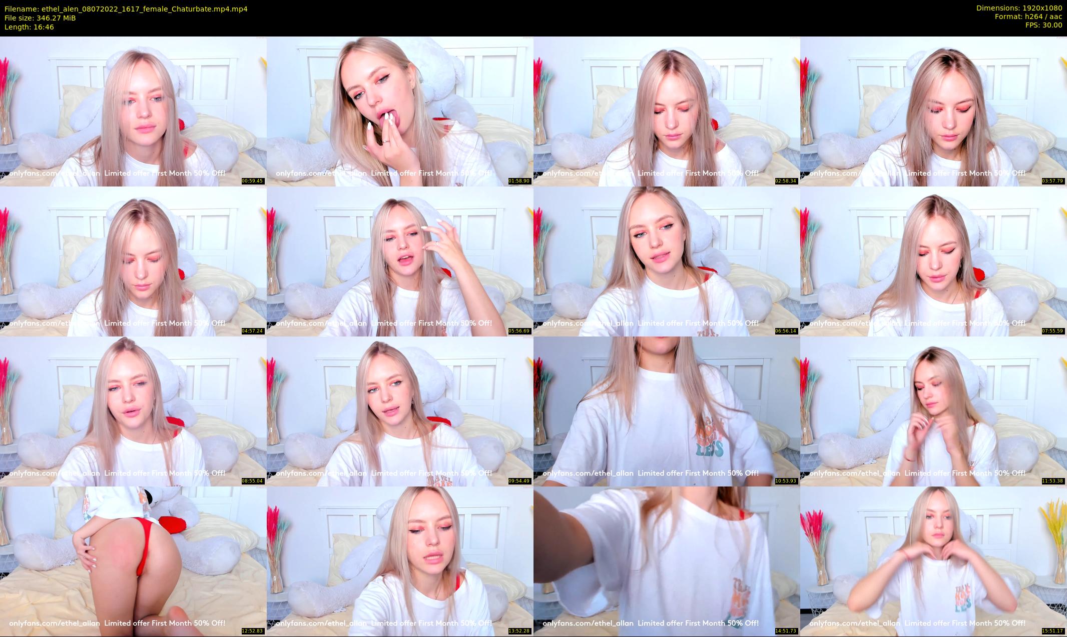 ethel_alen — 17 minute Chaturbate female cam show recording, 1080p, Jul 8, 2022