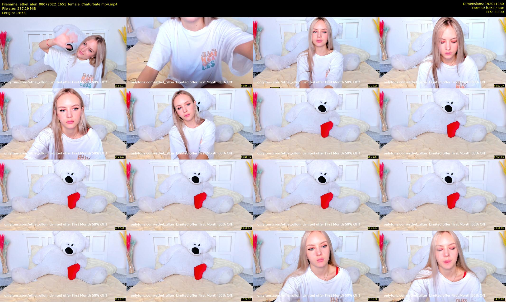 ethel_alen — 15 minute Chaturbate female cam show recording, 1080p, Jul 8, 2022