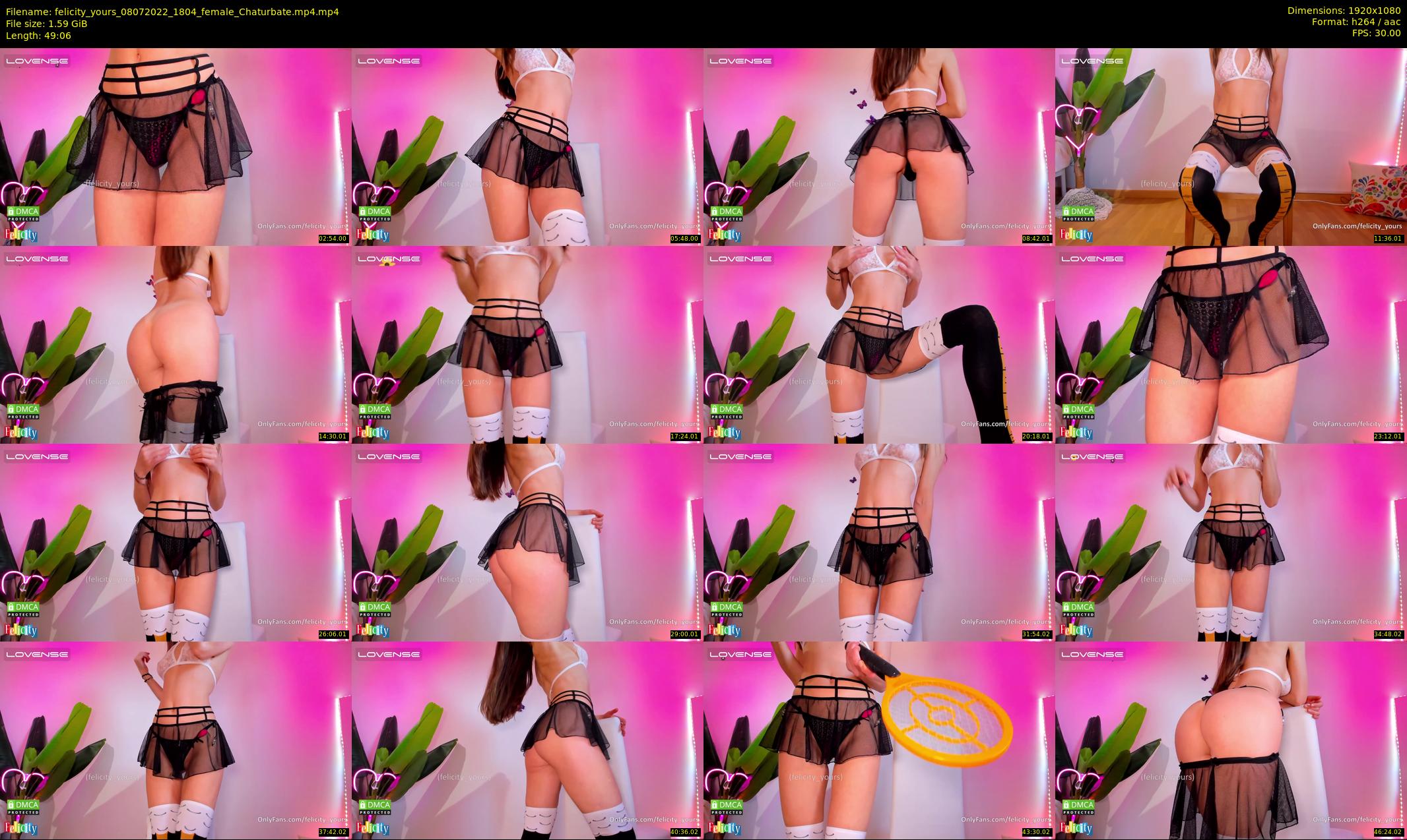felicity_yours — 50 minute Chaturbate female cam show recording, 1080p, Jul 8, 2022