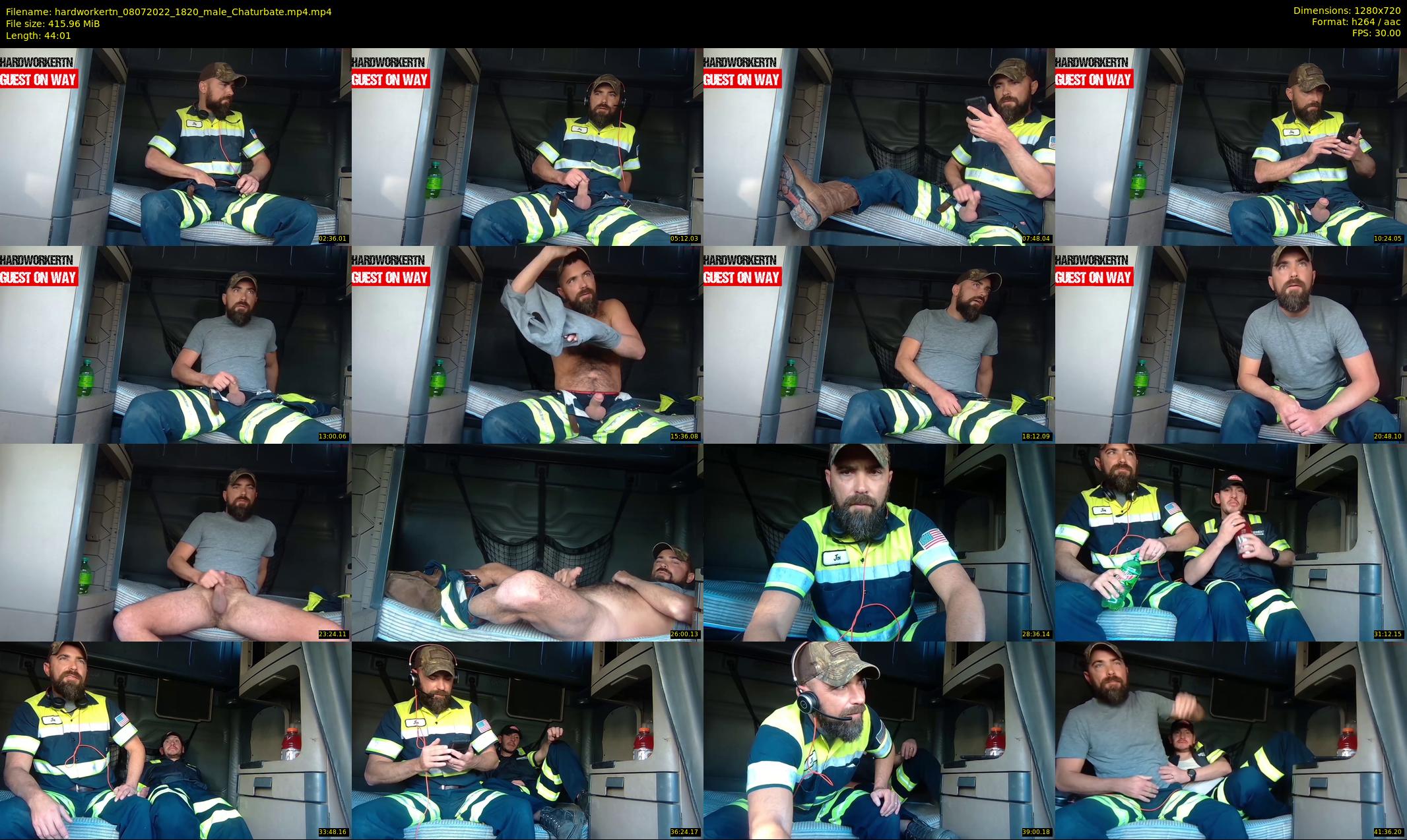 hardworkertn — 45 minute Chaturbate male cam show recording, 720p, Jul 8, 2022