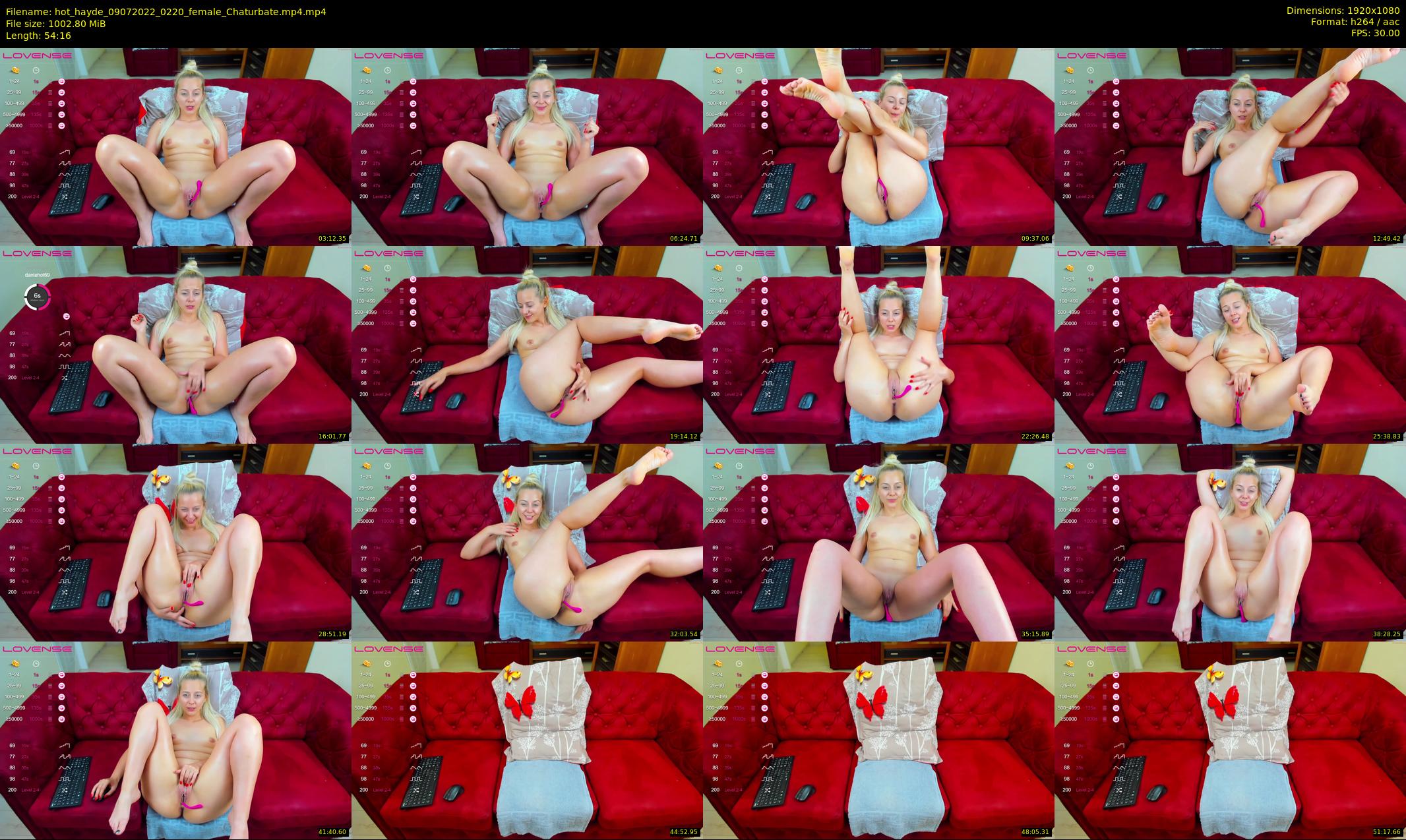 hot_hayde — 55 minute Chaturbate female cam show recording, 1080p, Jul 9, 2022