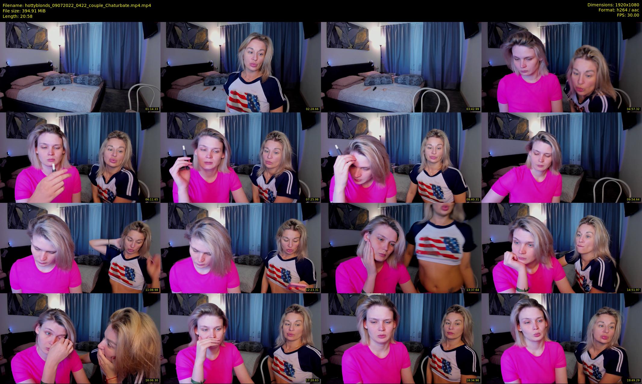 hottyblonds — 21 minute Chaturbate couple cam show recording, 1080p, Jul 9, 2022