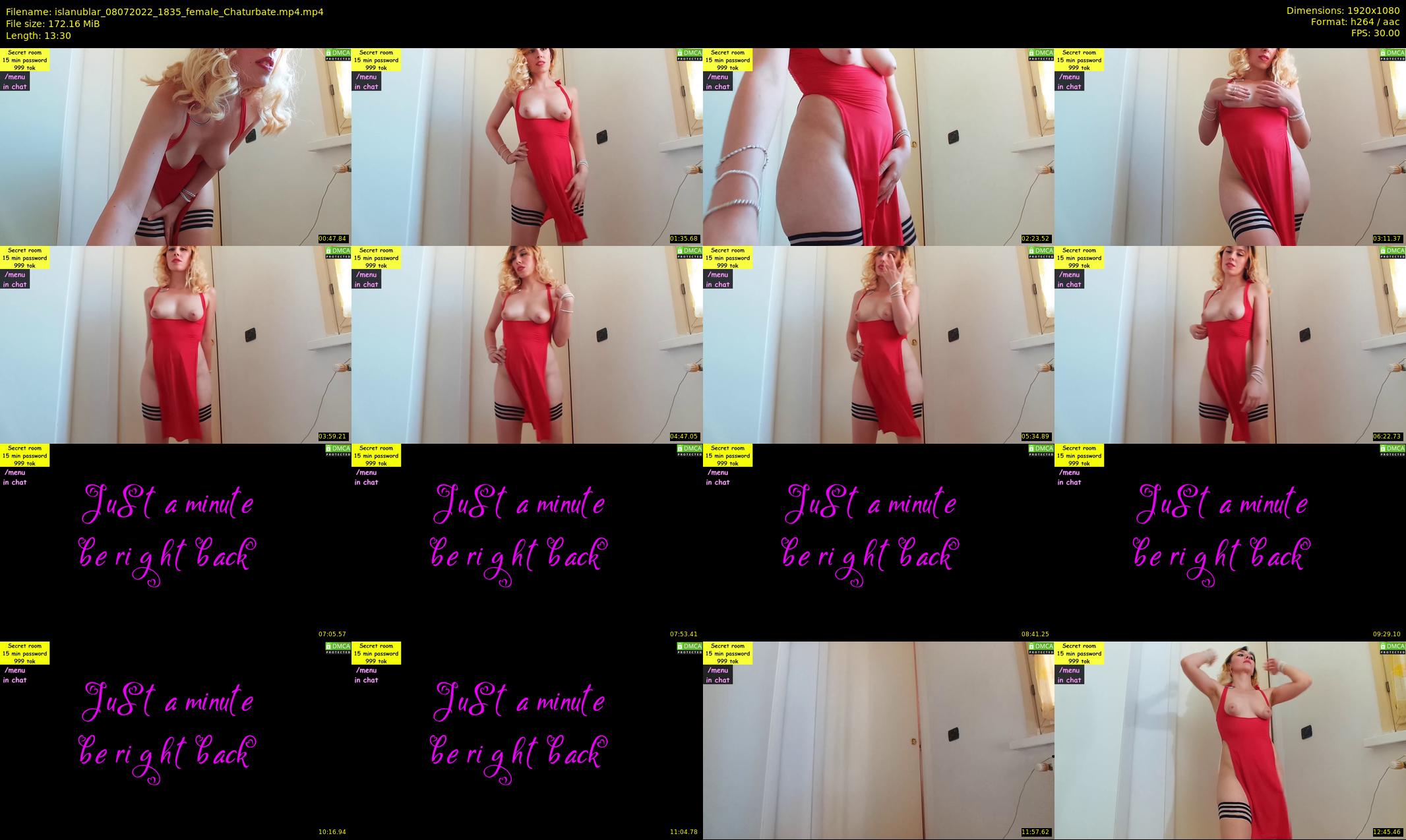 islanublar — 14 minute Chaturbate female cam show recording, 1080p, Jul 8, 2022