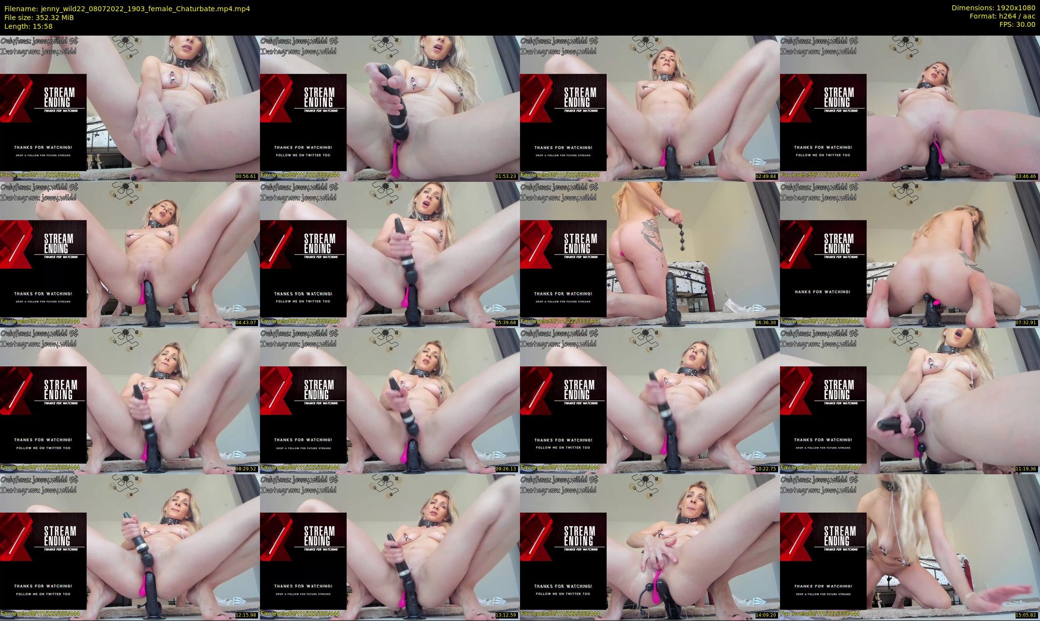 jenny_wild22 — 16 minute Chaturbate female cam show recording, 1080p, Jul 8, 2022