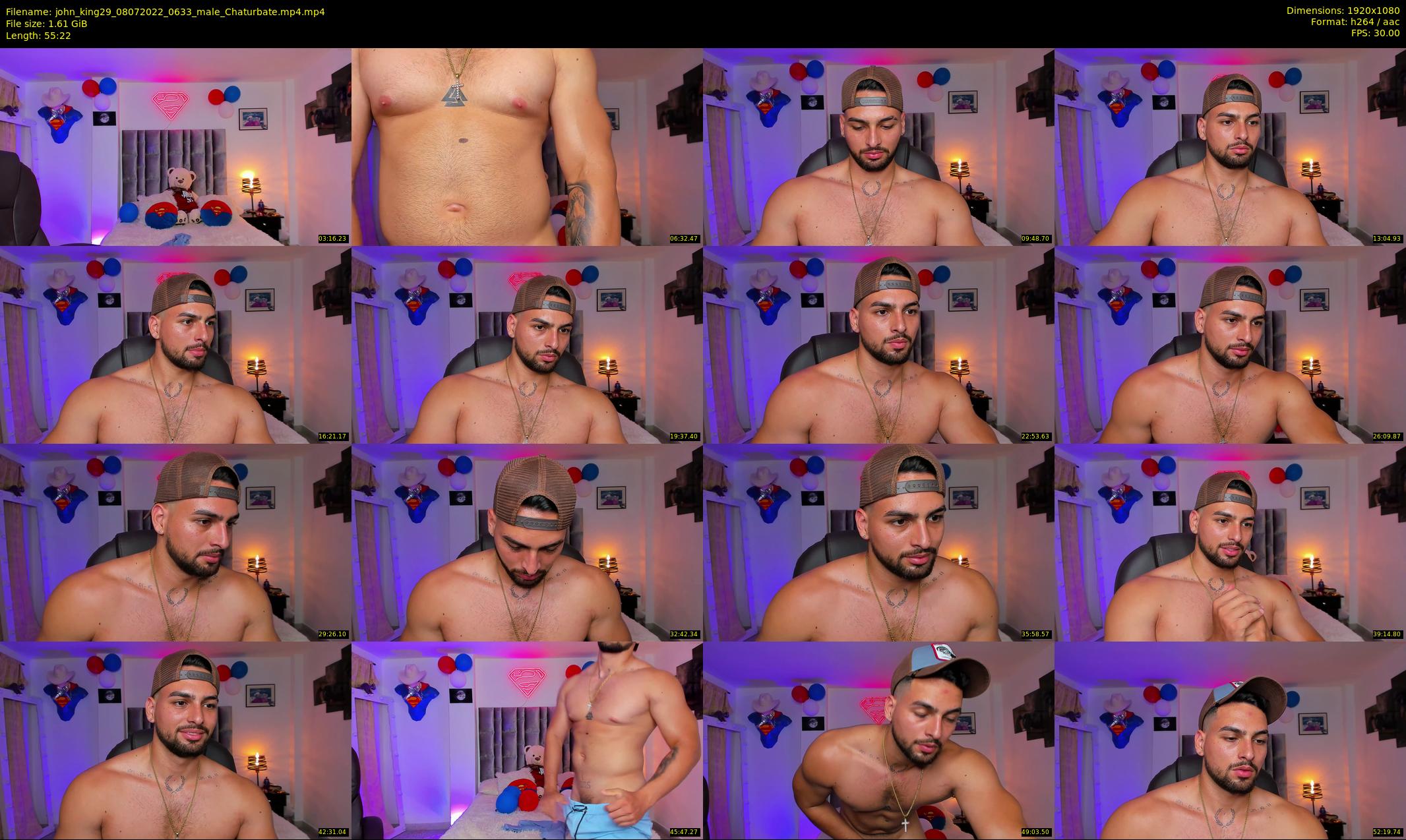john_king29 — 56 minute Chaturbate male cam show recording, 1080p, Jul 8, 2022