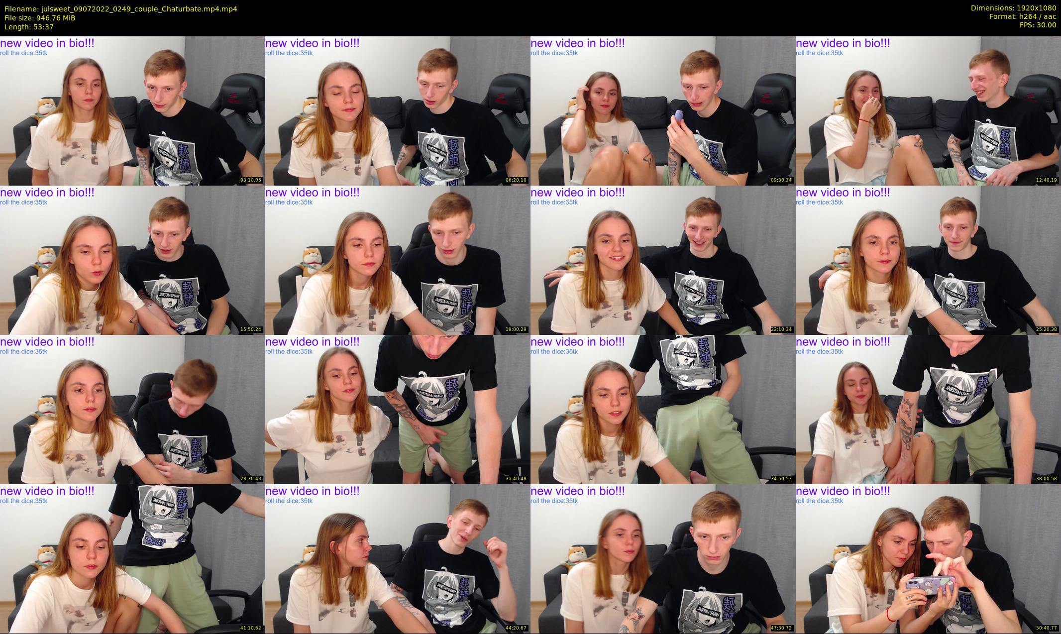 julsweet — 54 minute Chaturbate male cam show recording, 1080p, Jul 9, 2022