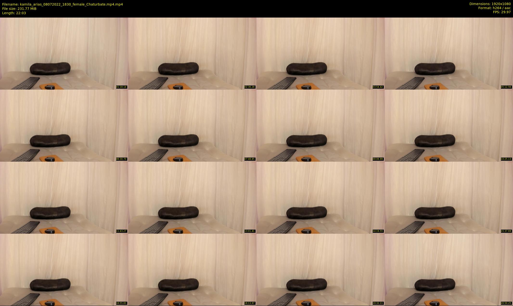 kamila_arias — 23 minute Chaturbate female cam show recording, 1080p, Jul 8, 2022