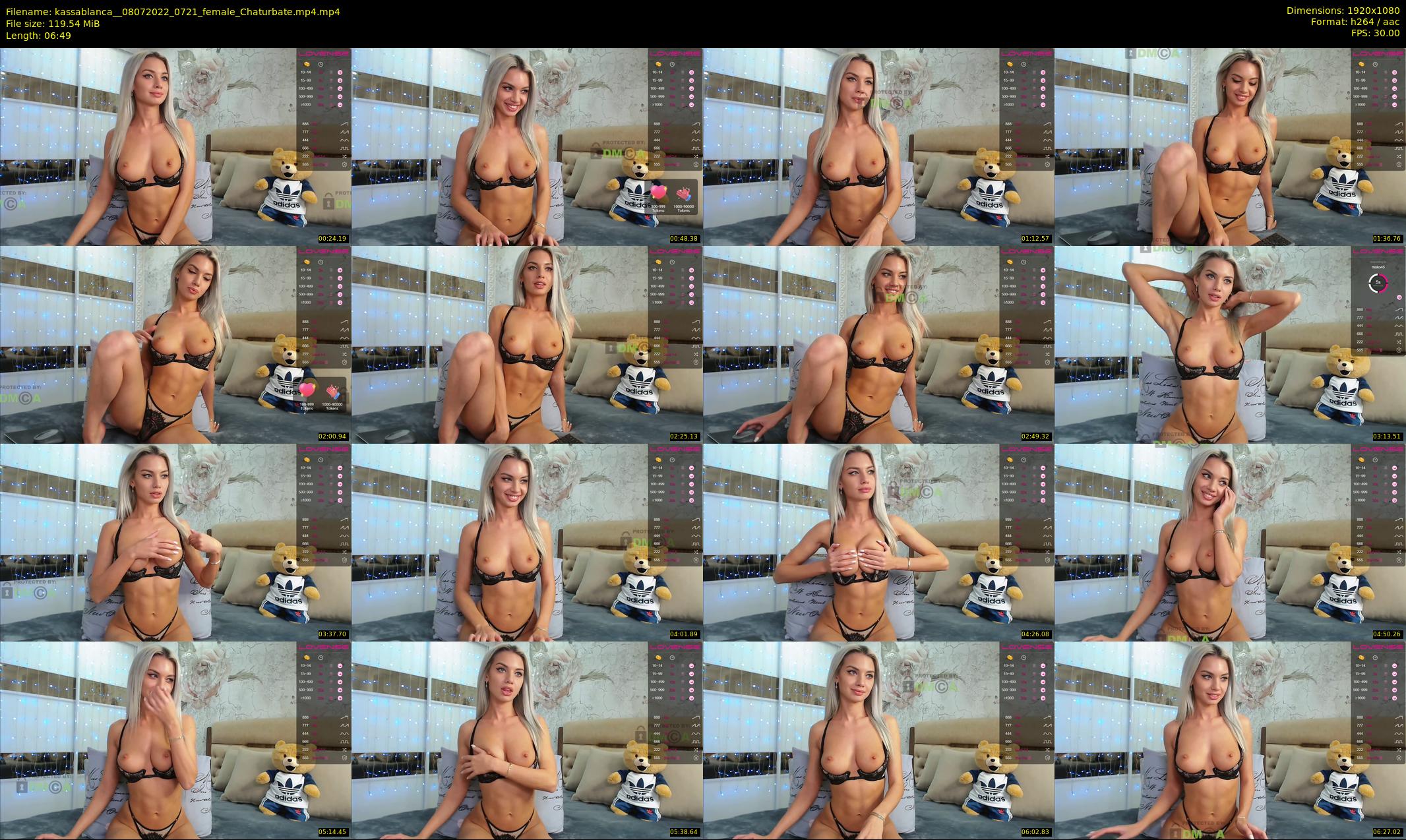 kassablanca_ — 7 minute Chaturbate female cam show recording, 1080p, Jul 8, 2022