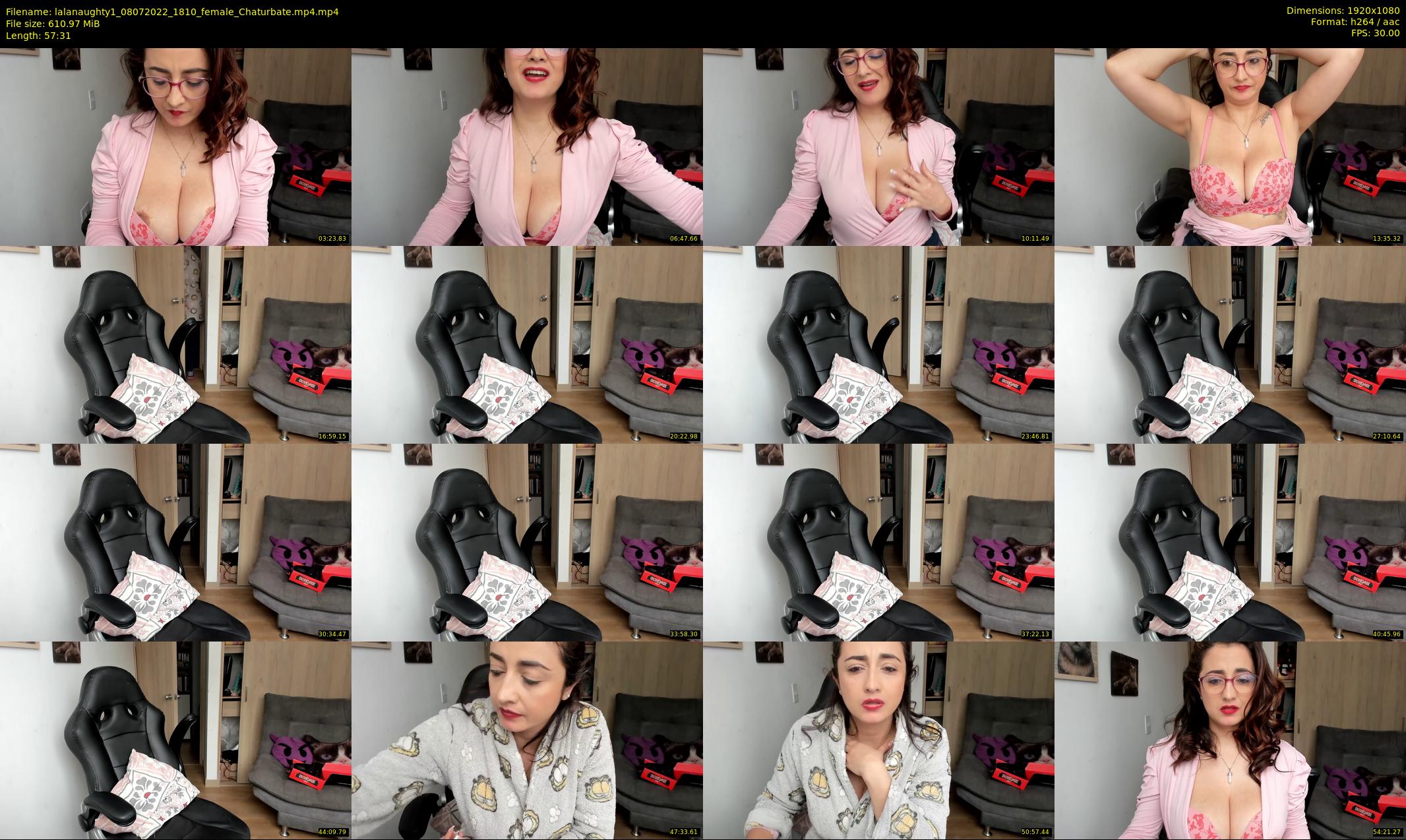 lalanaughty1 — 58 minute Chaturbate female cam show recording, 1080p, Jul 8, 2022