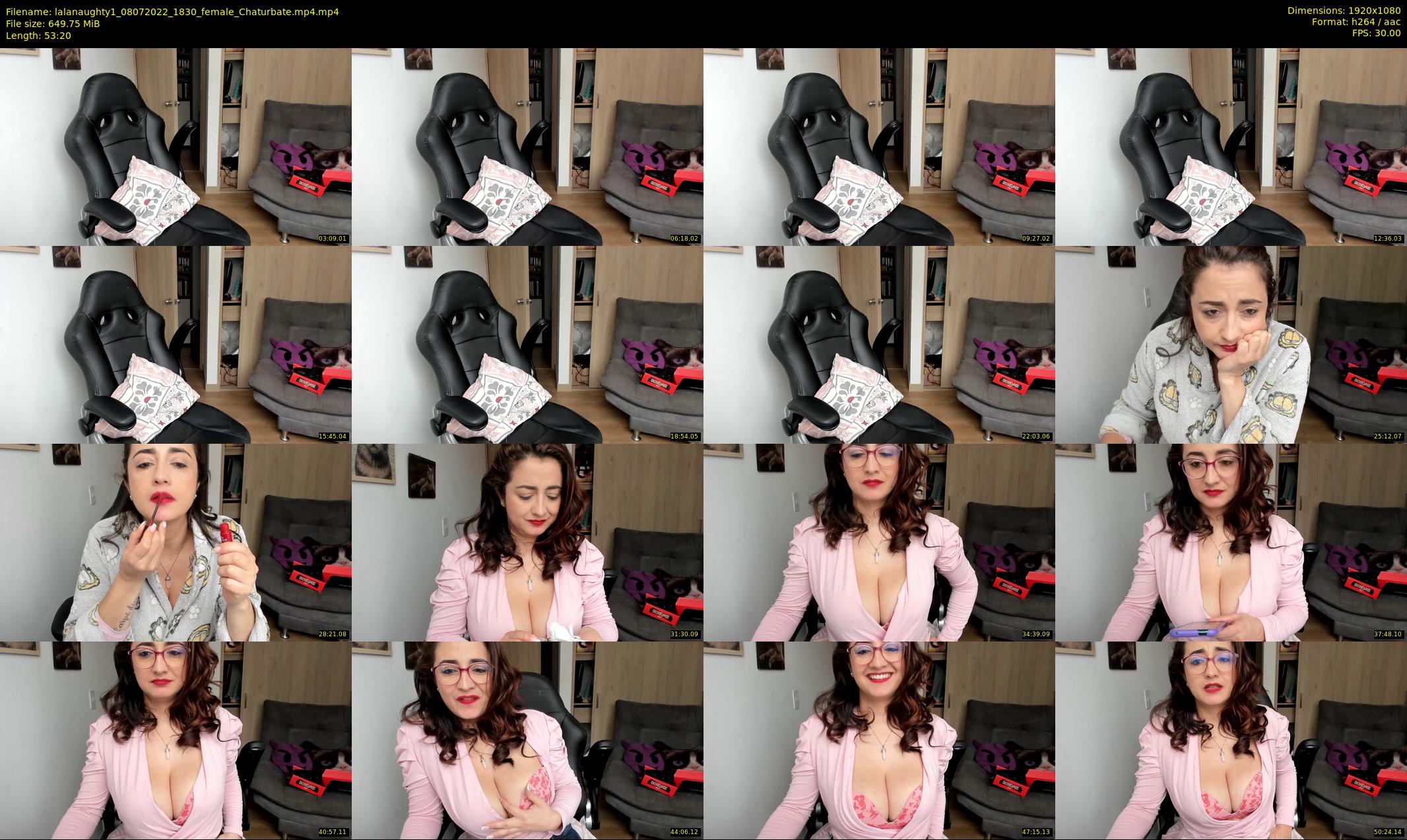 lalanaughty1 — 54 minute Chaturbate female cam show recording, 1080p, Jul 8, 2022