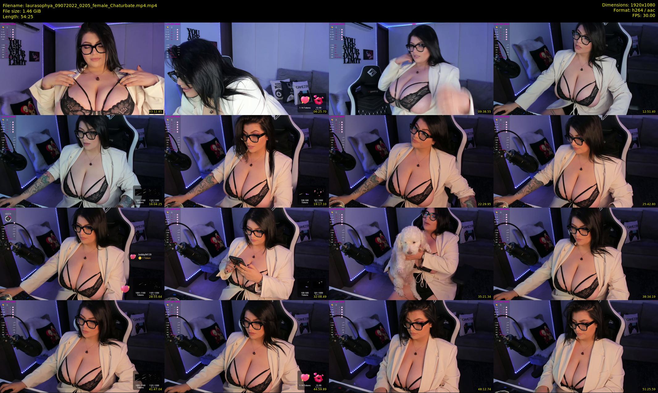 laurasophya — 55 minute Chaturbate female cam show recording, 1080p, Jul 9, 2022