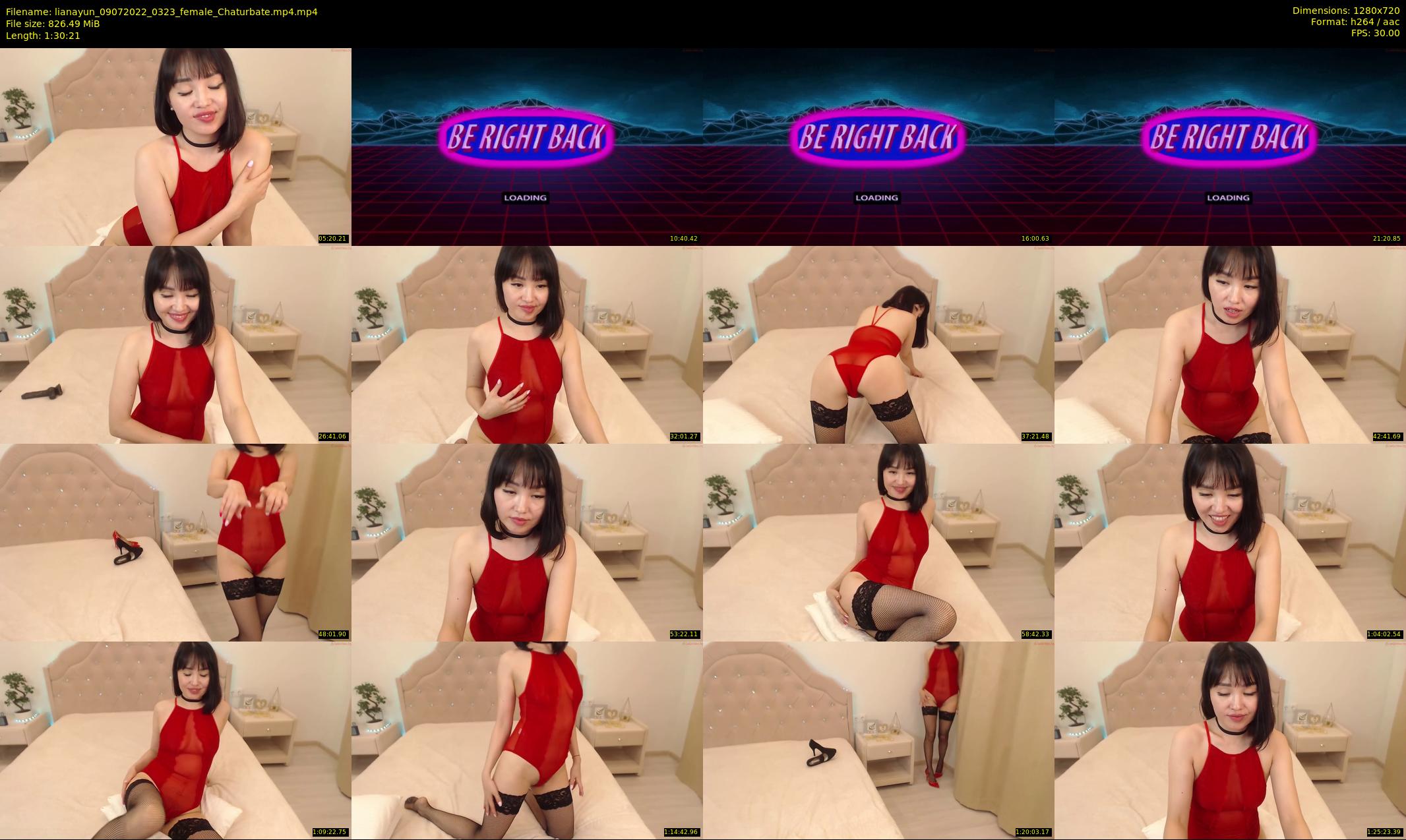 lianayun — 91 minute Chaturbate female cam show recording, 720p, Jul 9, 2022