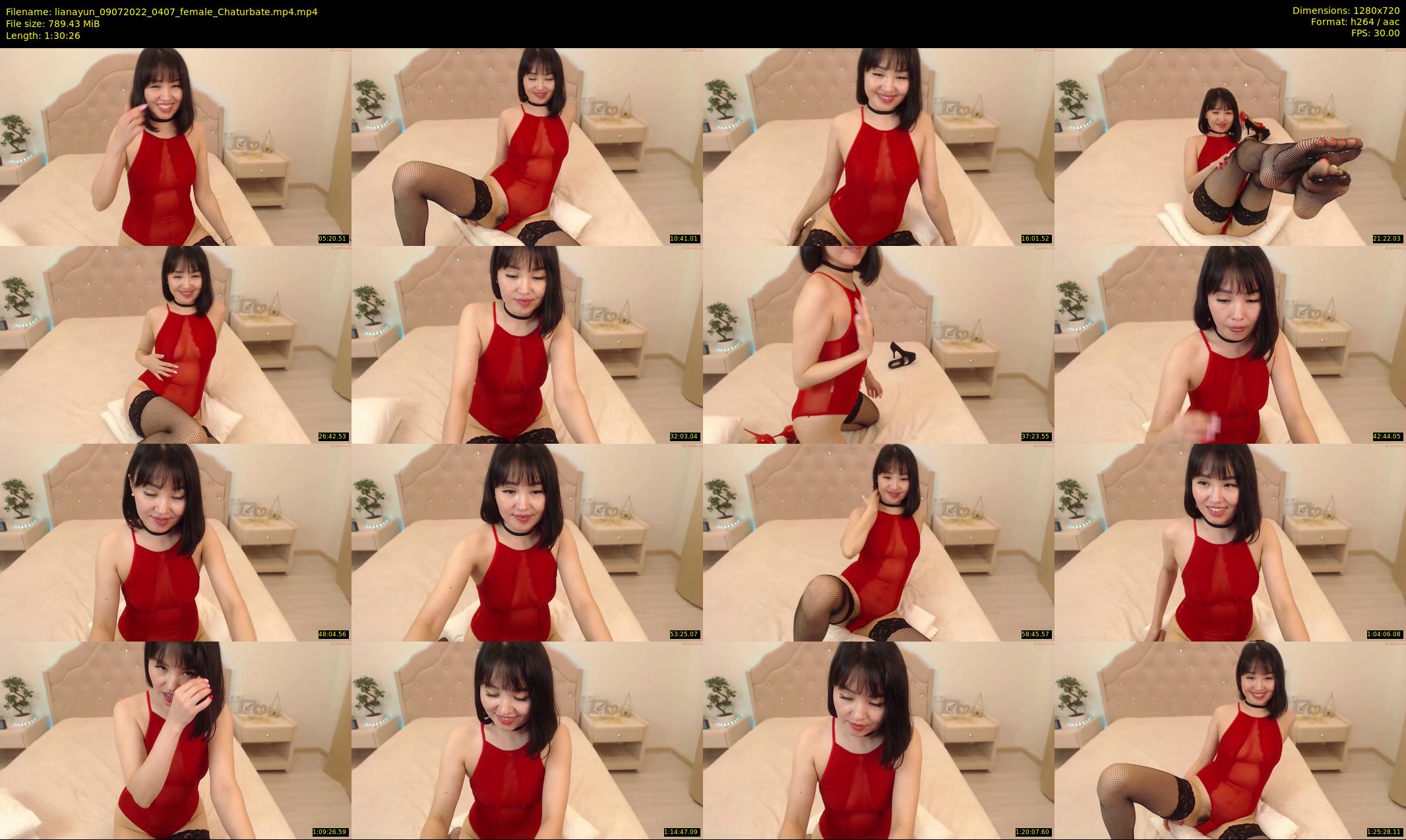 lianayun — 91 minute Chaturbate female cam show recording, 720p, Jul 9, 2022