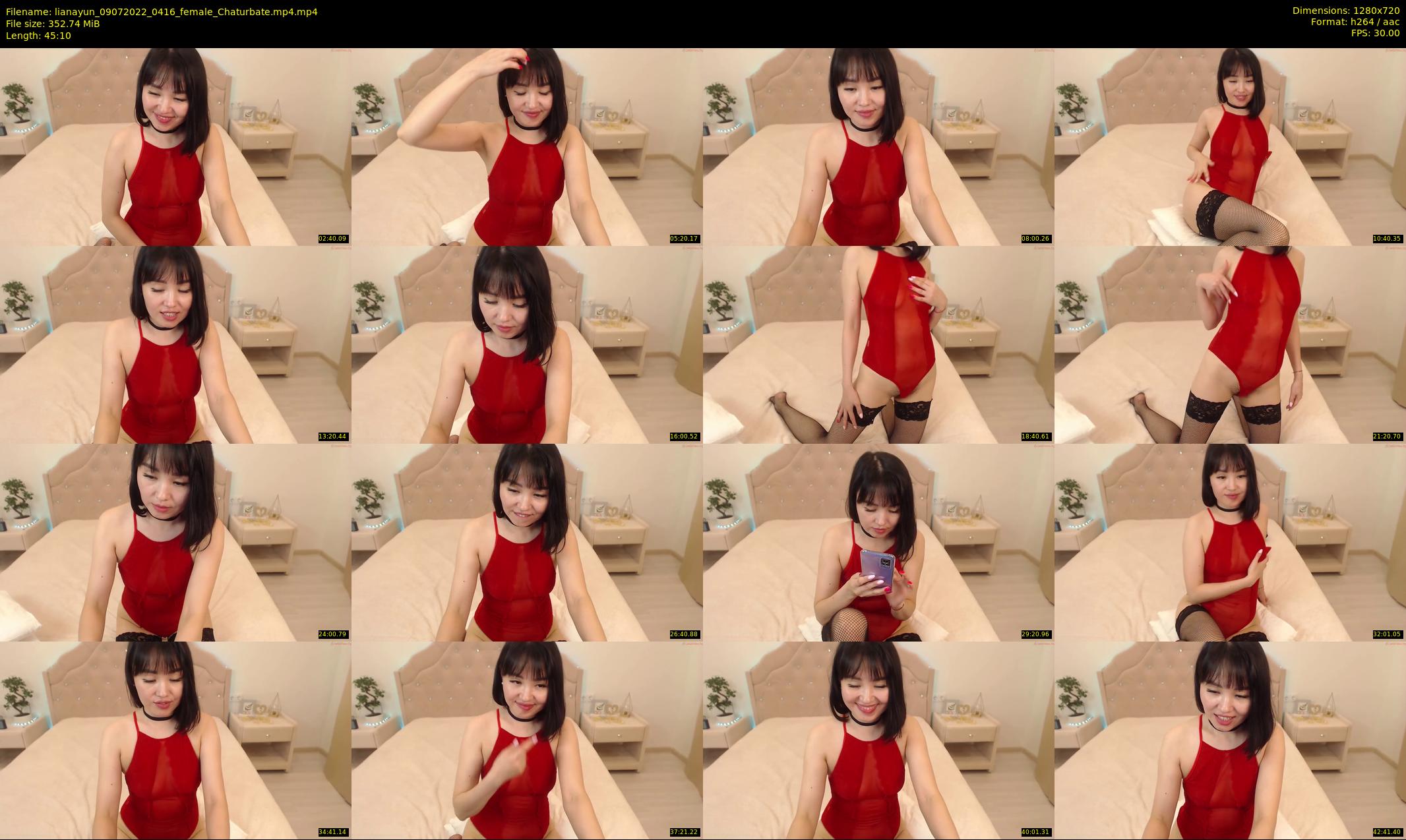 lianayun — 46 minute Chaturbate female cam show recording, 720p, Jul 9, 2022
