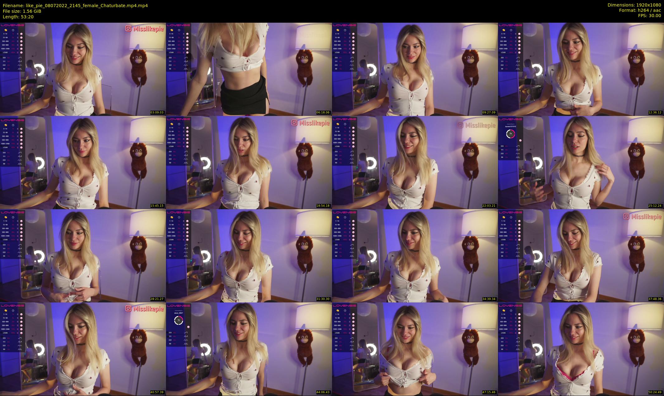 like_pie — 54 minute Chaturbate couple cam show recording, 1080p, Jul 8, 2022
