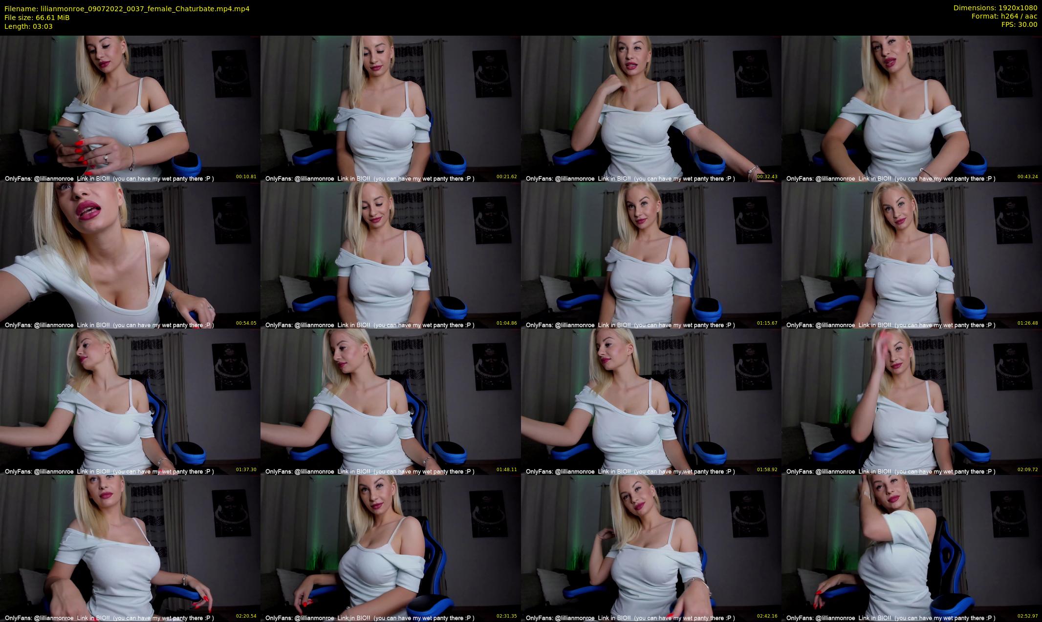 lilianmonroe — 4 minute Chaturbate female cam show recording, 1080p, Jul 9, 2022