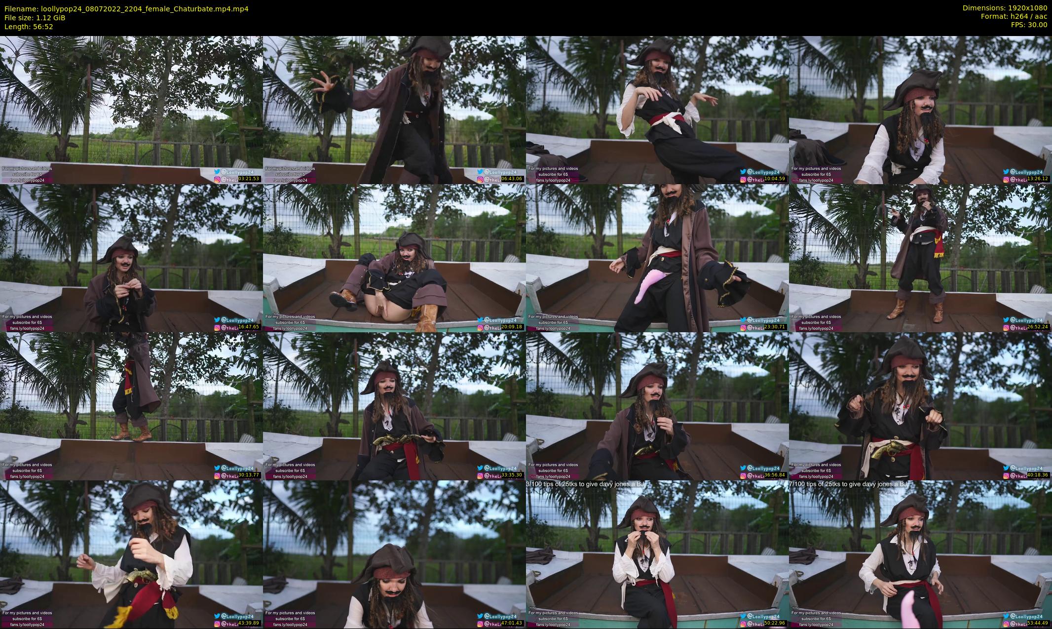 loollypop24 — 57 minute Chaturbate female cam show recording, 1080p, Jul 8, 2022
