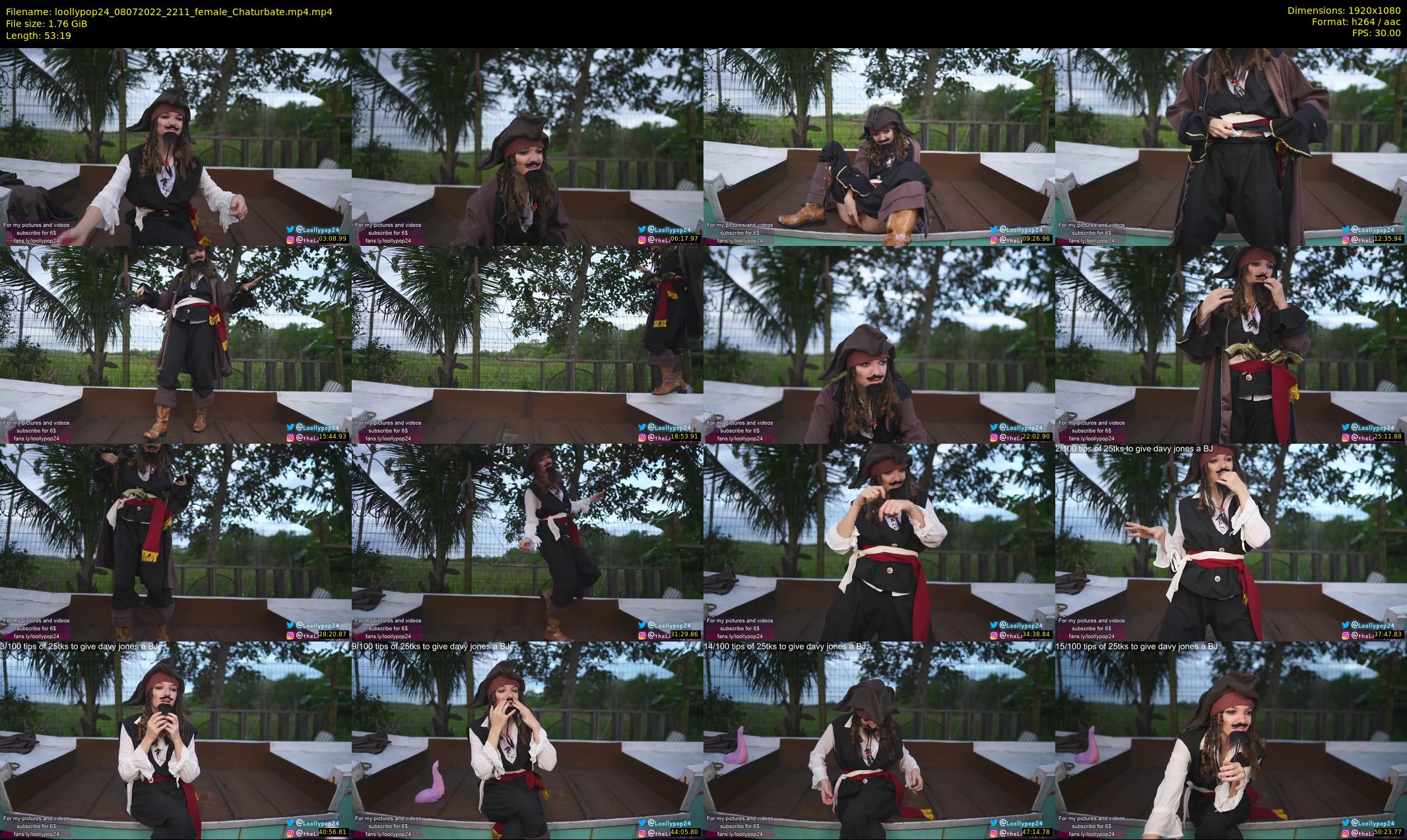 loollypop24 — 54 minute Chaturbate female cam show recording, 1080p, Jul 8, 2022