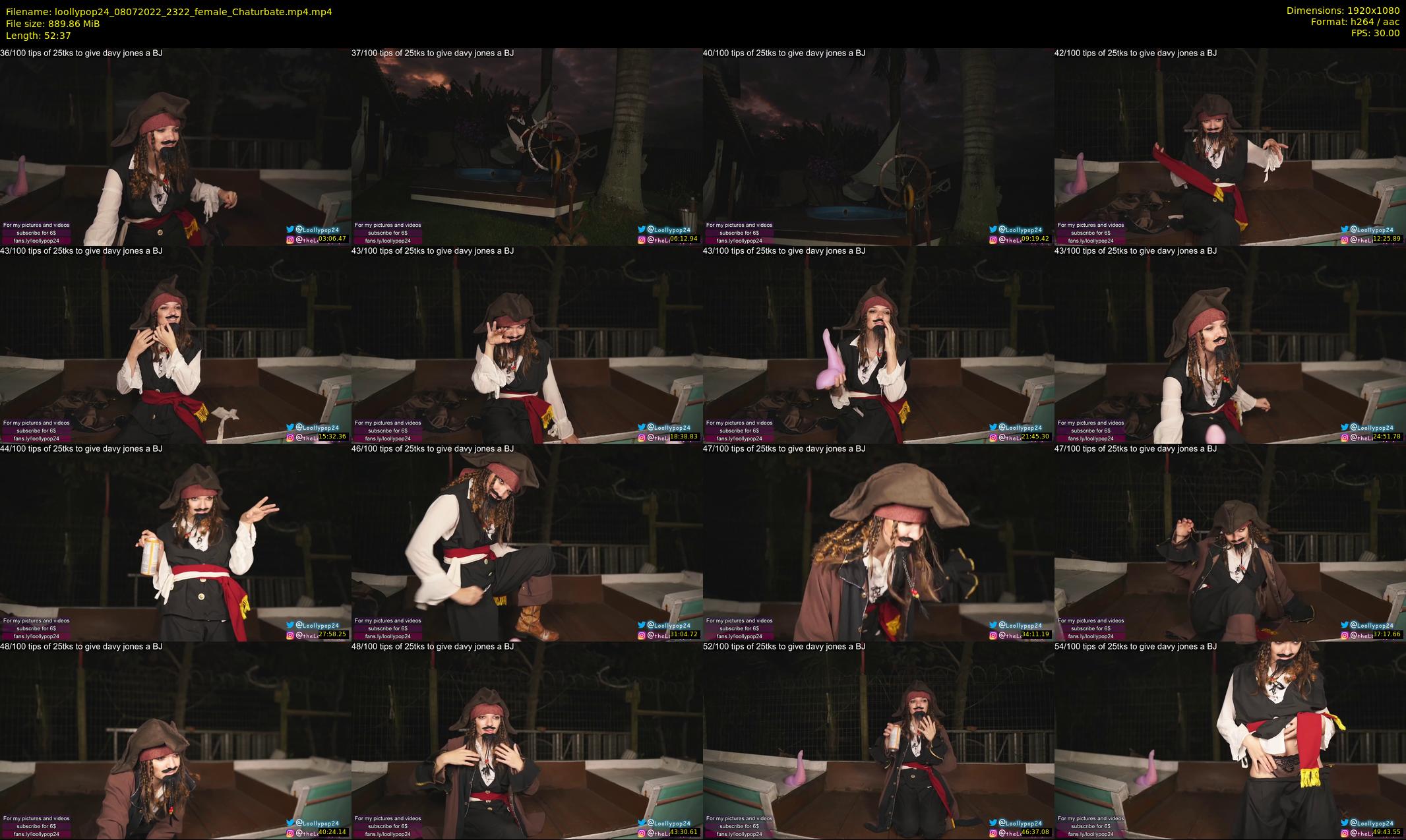 loollypop24 — 53 minute Chaturbate female cam show recording, 1080p, Jul 8, 2022