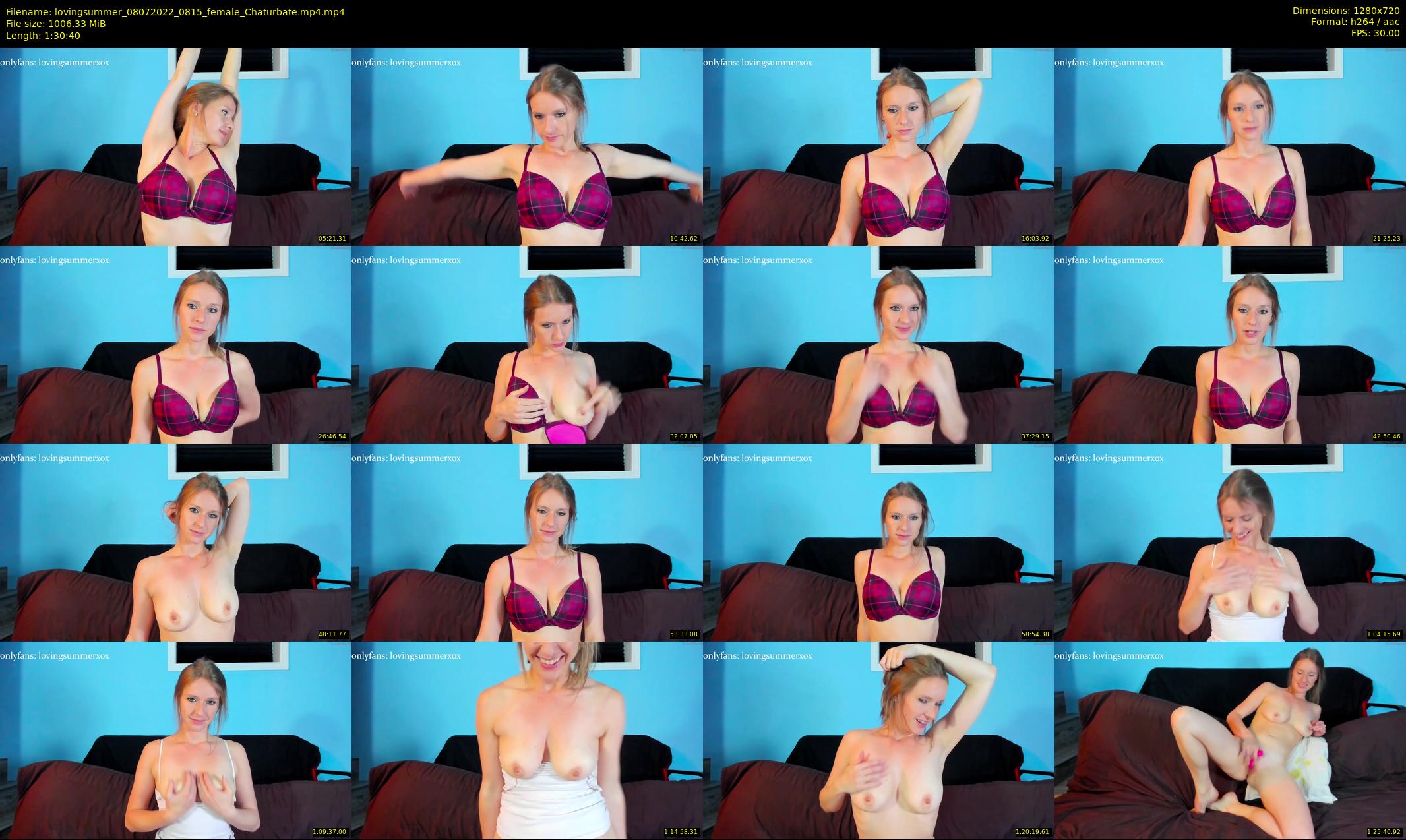 lovingsummer — 91 minute Chaturbate female cam show recording, 720p, Jul 8, 2022
