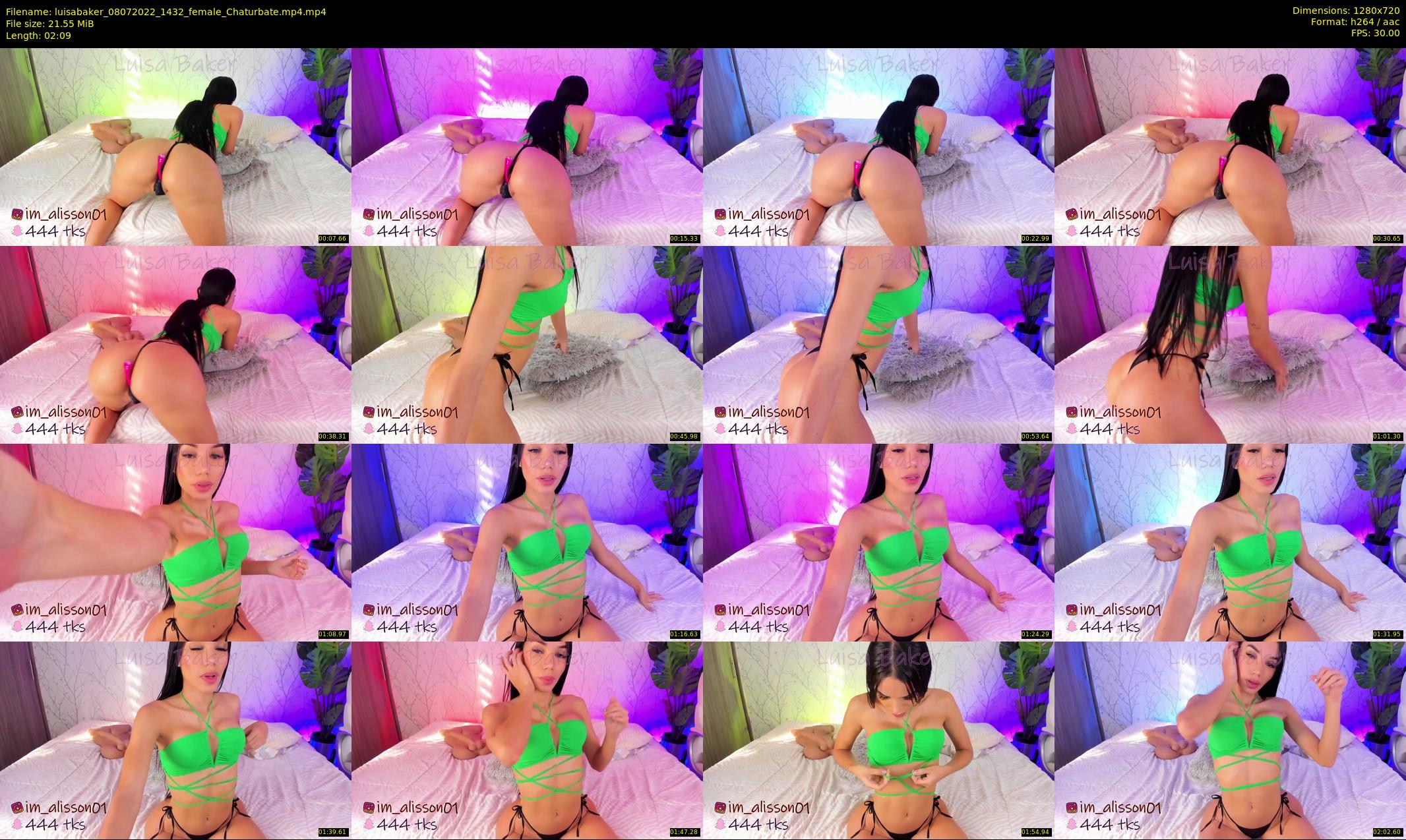 luisabaker — 3 minute Chaturbate female cam show recording, 720p, Jul 8, 2022