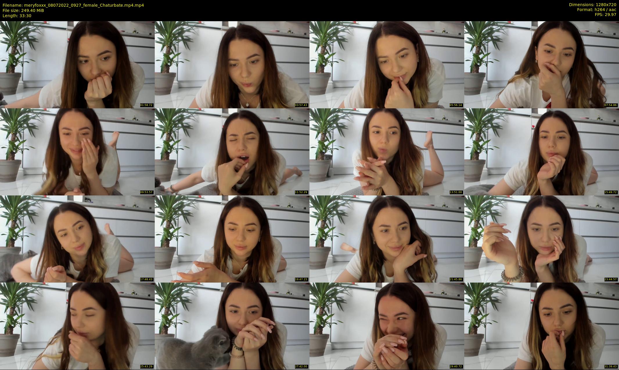 meryfoxxx — 34 minute Chaturbate female cam show recording, 720p, Jul 8, 2022