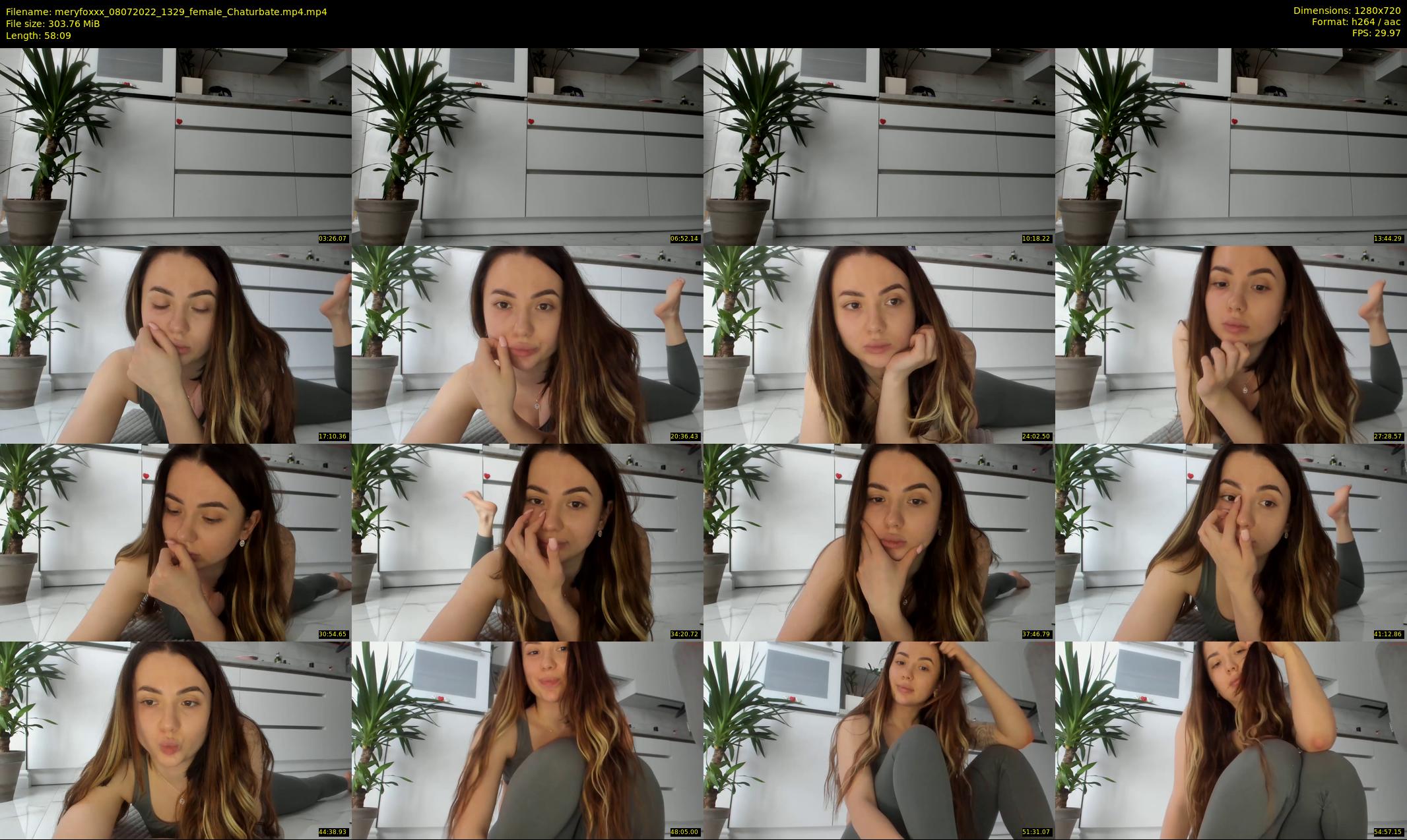 meryfoxxx — 59 minute Chaturbate female cam show recording, 720p, Jul 8, 2022