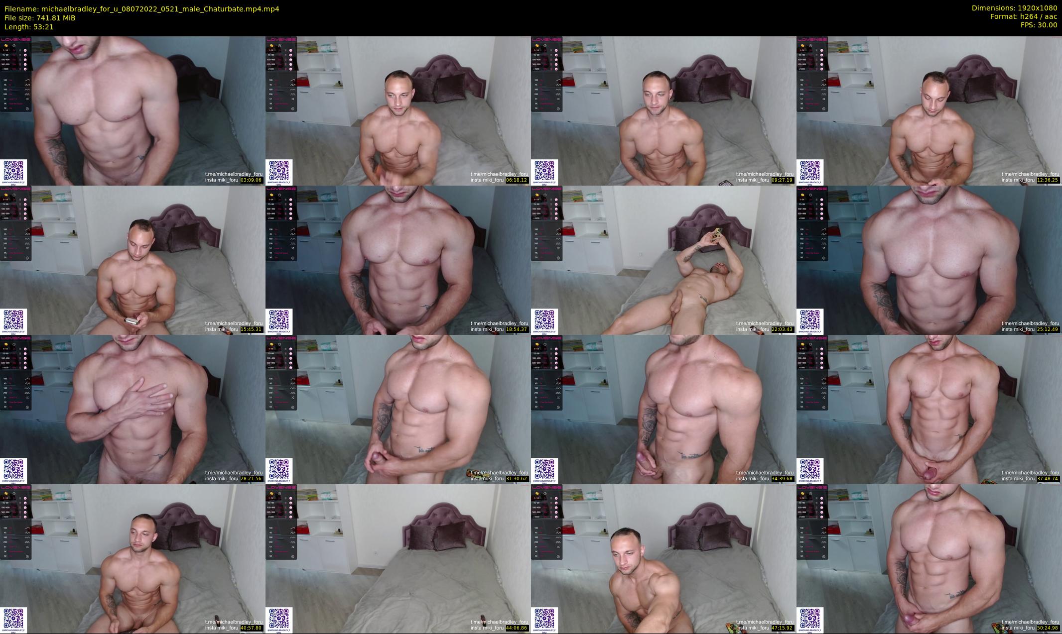 michaelbradley_for_u — 54 minute Chaturbate male cam show recording, 1080p, Jul 8, 2022