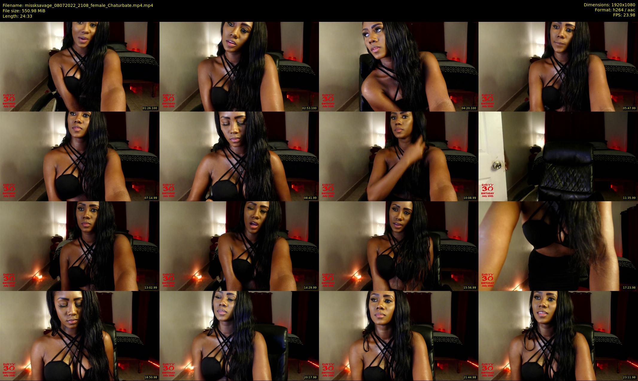 missksavage — 25 minute Chaturbate female cam show recording, 1080p, Jul 8, 2022